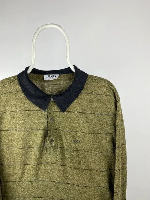 Hugo Boss Hugo boss vintage long sleeve size XLarge band tee khaki Size US XL / EU 56 / 4 - 2 Thumbnail