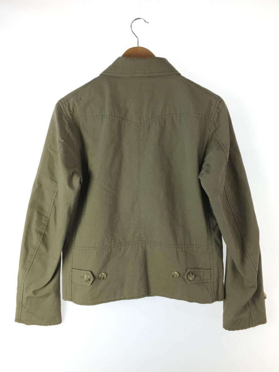 Asymmetrical Button Military Blouson Jacket