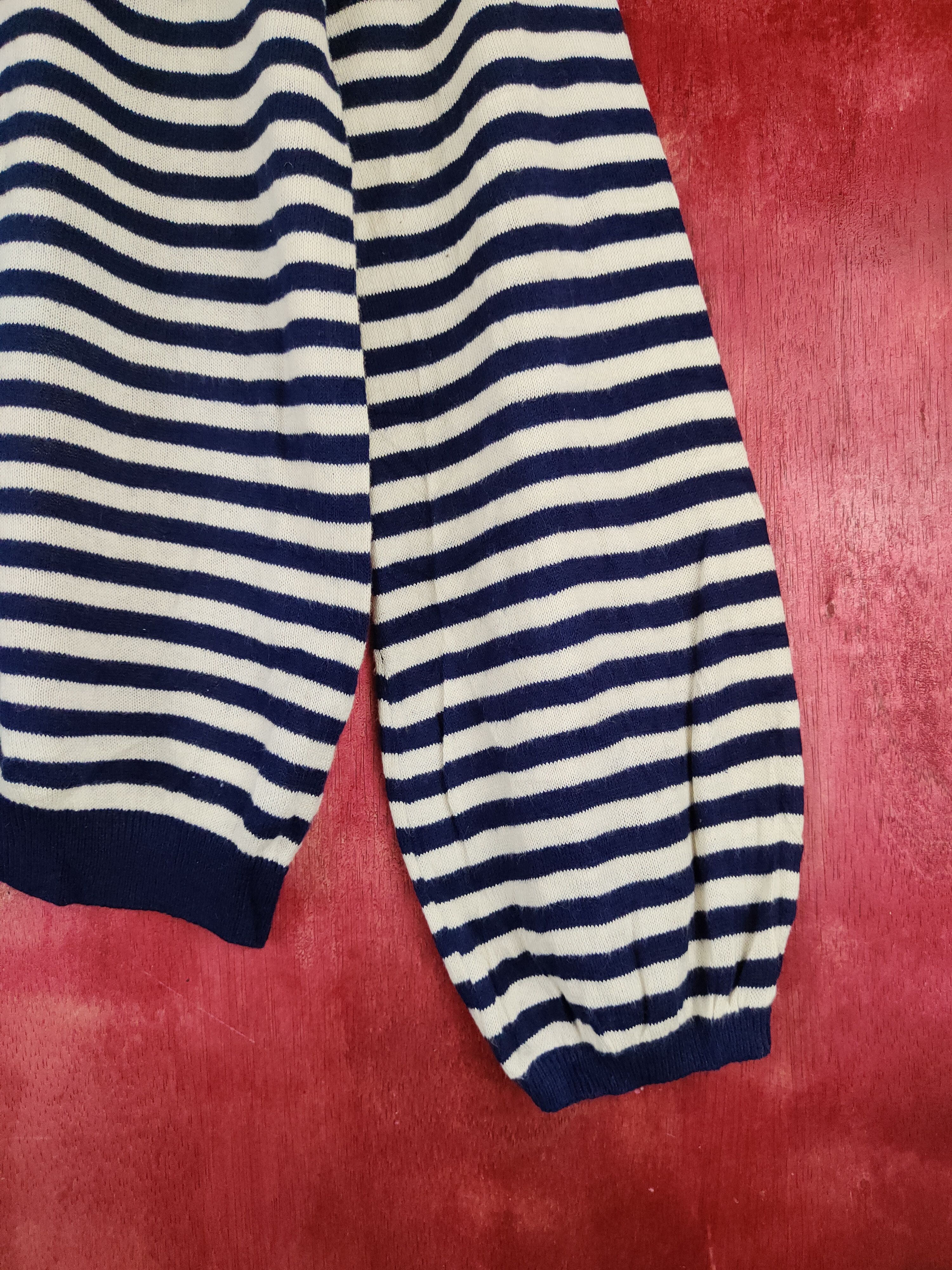 Japanese Brand × Solid and Striped Earth Music & Ecology Stripe Cardigan knitwear #S856 Size M / US 6-8 / IT 42-44 - 6 Thumbnail