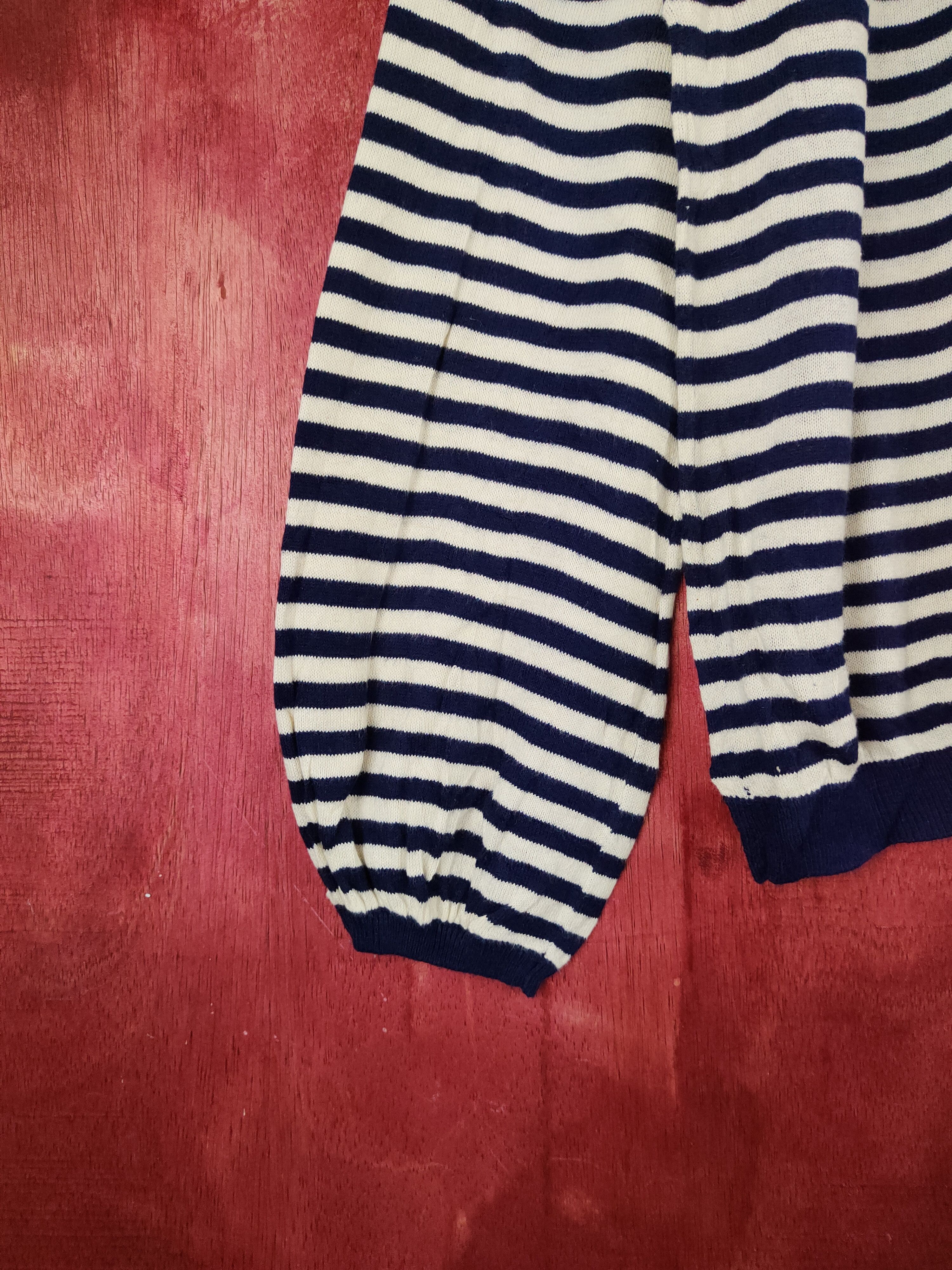 Japanese Brand × Solid and Striped Earth Music & Ecology Stripe Cardigan knitwear #S856 Size M / US 6-8 / IT 42-44 - 4 Thumbnail