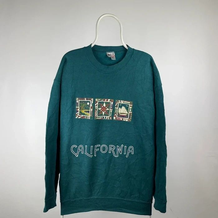 Band Tees California vintage oneita sweatshirt 90s size XXLARGE Size US XXL / EU 58 / 5 - 1 Thumbnail