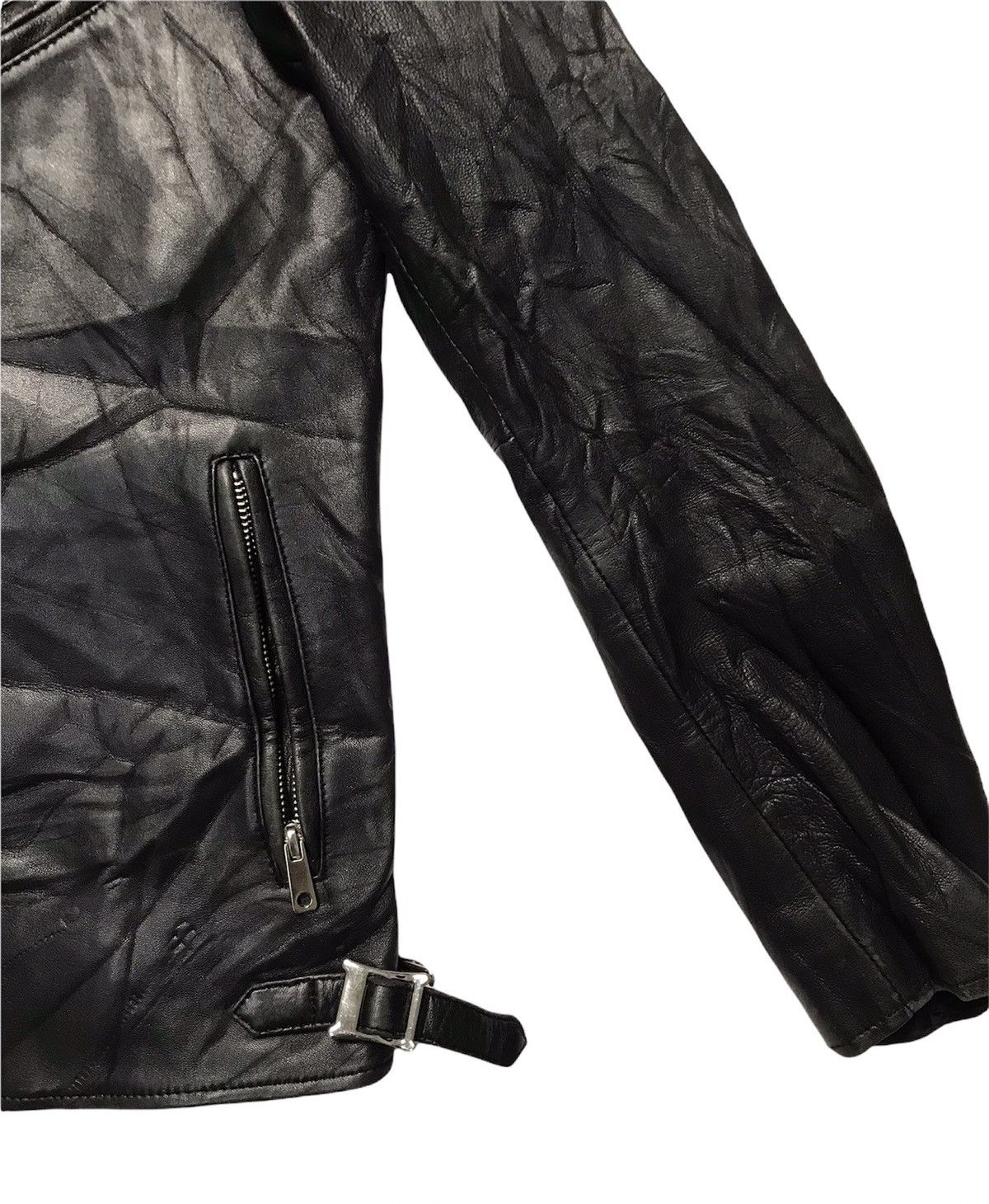 Japanese Brand × Vintage United Tokyo Lamb Skin Biker Jacket Size S / US 4 / IT 40 - 3 Thumbnail