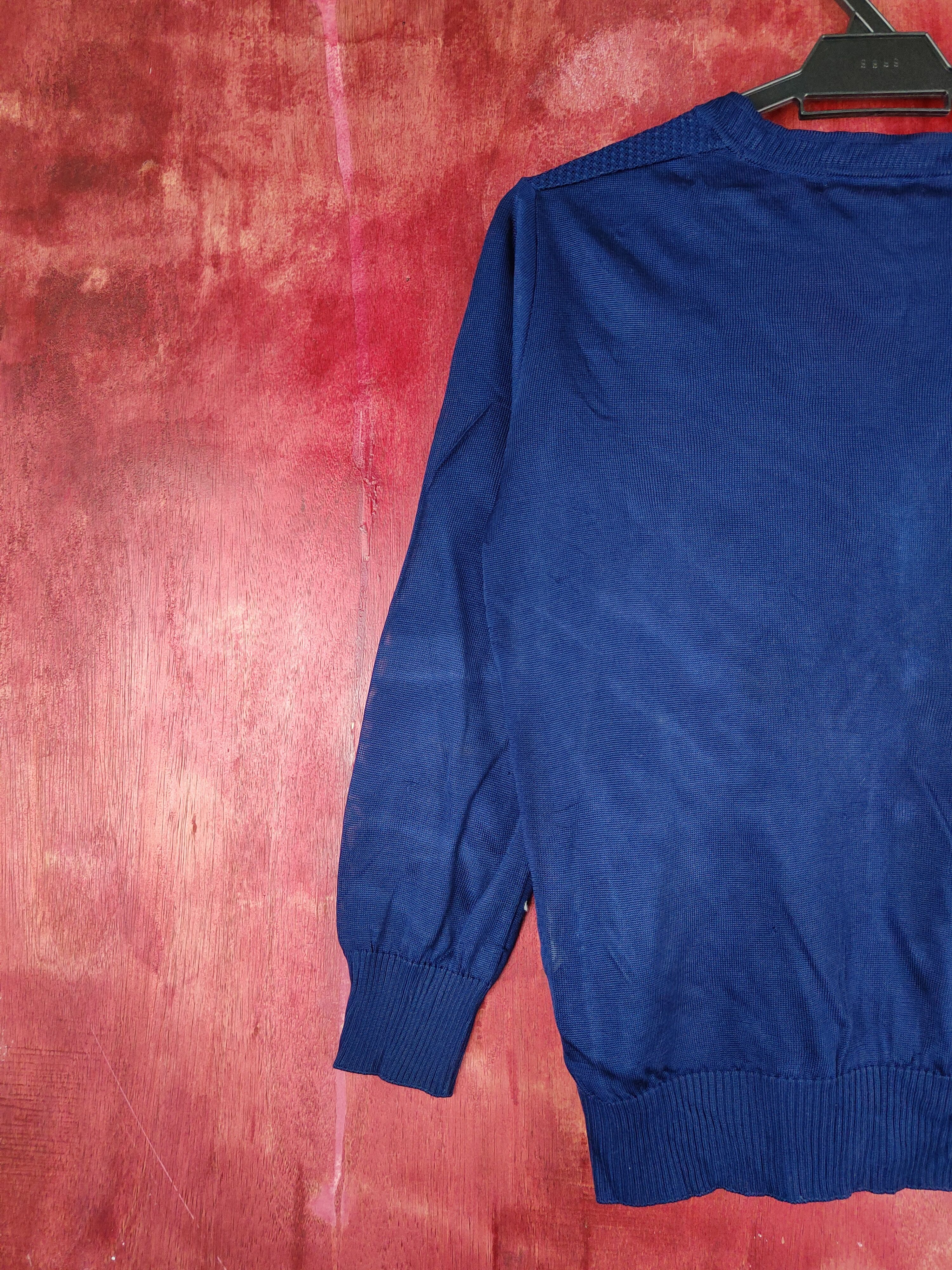 Japanese Brand Salone Dark Blue Cardigan knitwear vintage japan #S852 Size M / US 6-8 / IT 42-44 - 8 Thumbnail