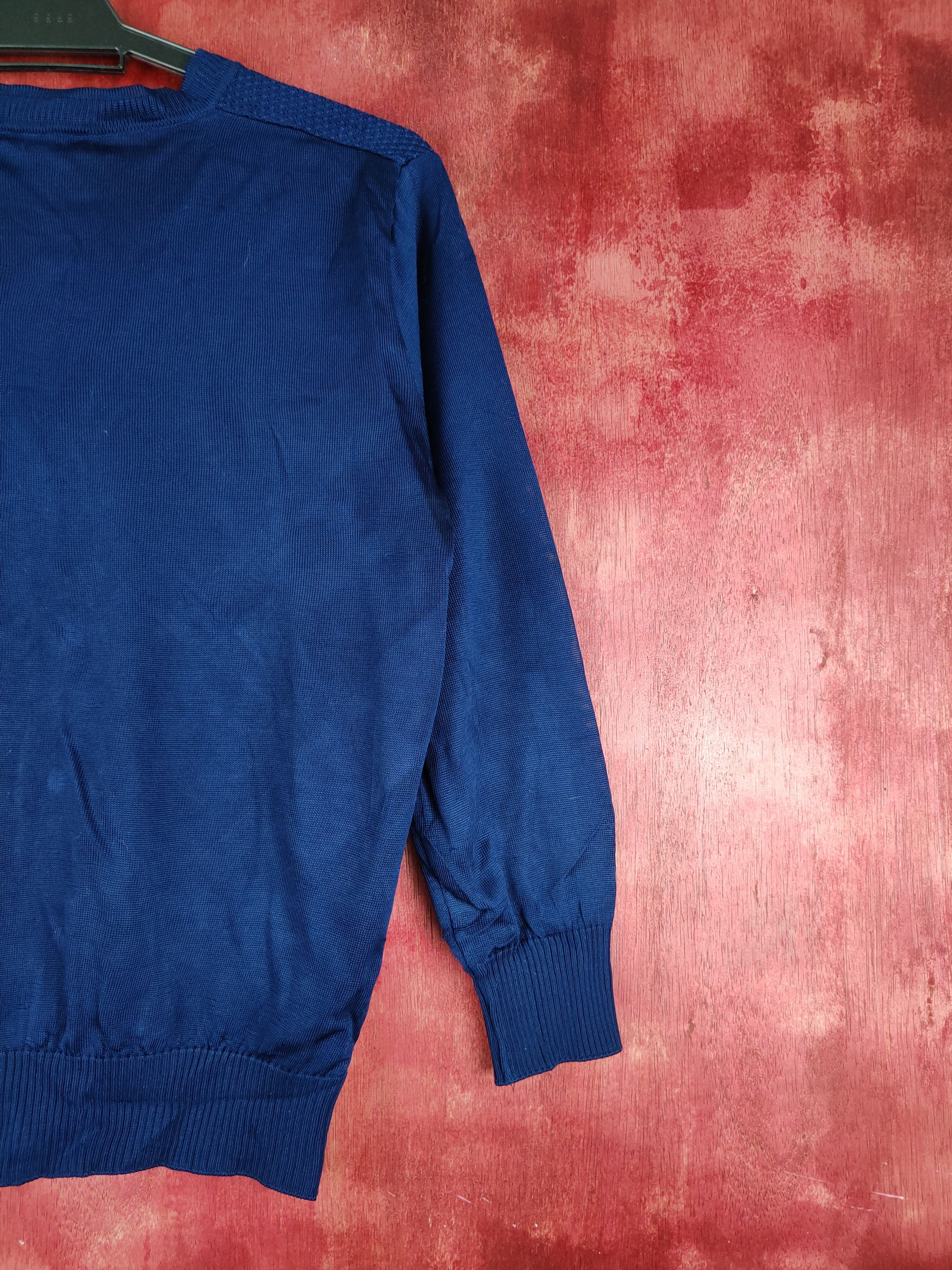Japanese Brand Salone Dark Blue Cardigan knitwear vintage japan #S852 Size M / US 6-8 / IT 42-44 - 9 Thumbnail