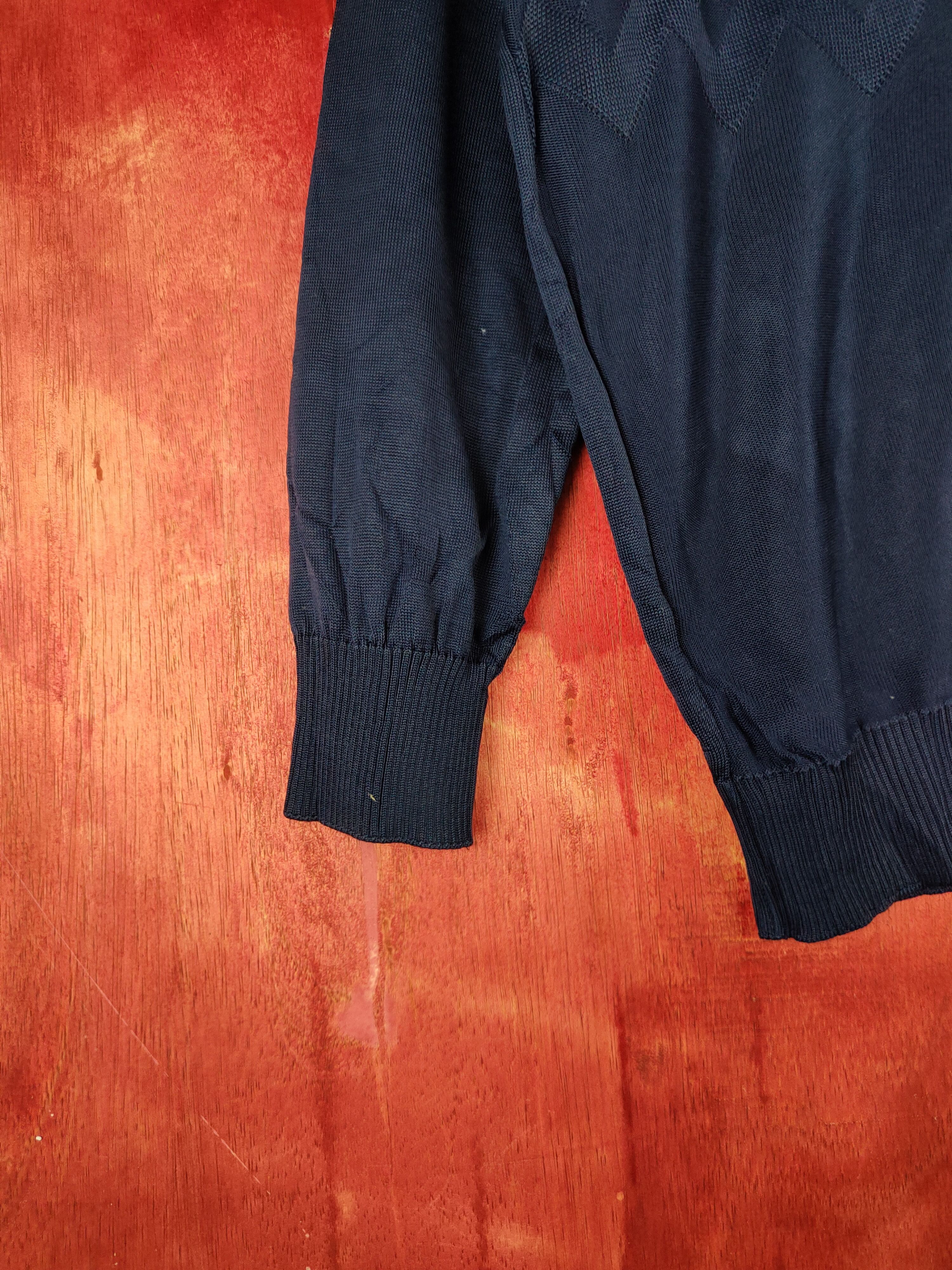 Japanese Brand Salone Dark Blue Cardigan knitwear vintage japan #S852 Size M / US 6-8 / IT 42-44 - 4 Thumbnail