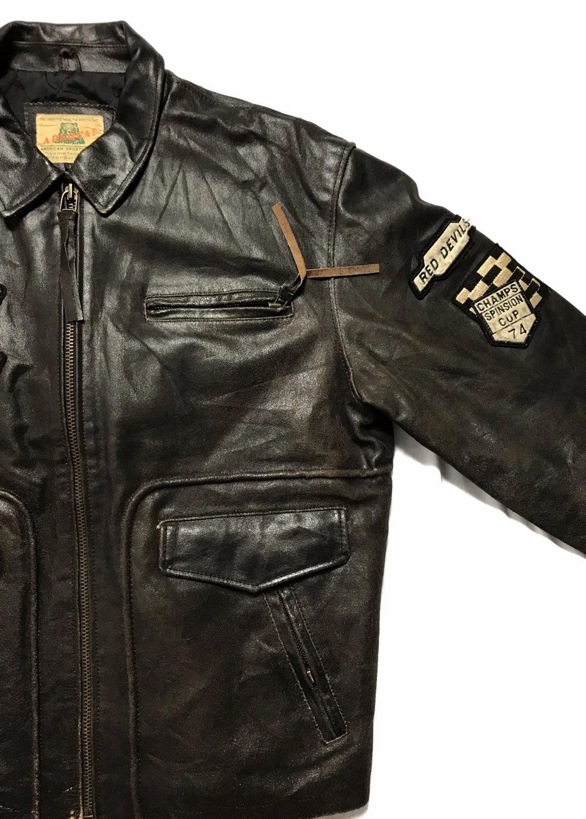 Japanese Brand Red Devil G.P Leather Jacket Size US L / EU 52-54 / 3 - 6 Thumbnail