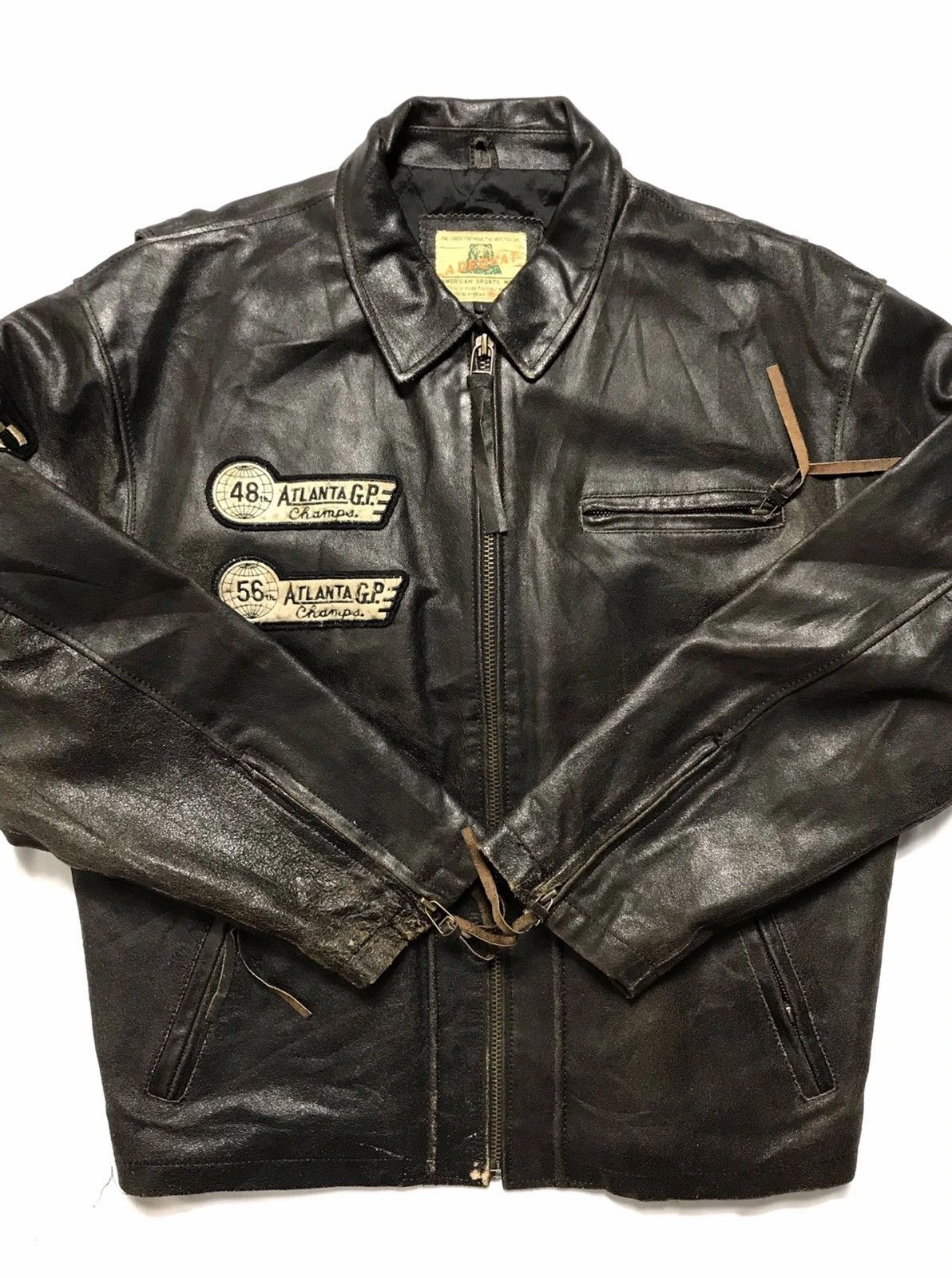 Japanese Brand Red Devil G.P Leather Jacket Size US L / EU 52-54 / 3 - 8 Thumbnail
