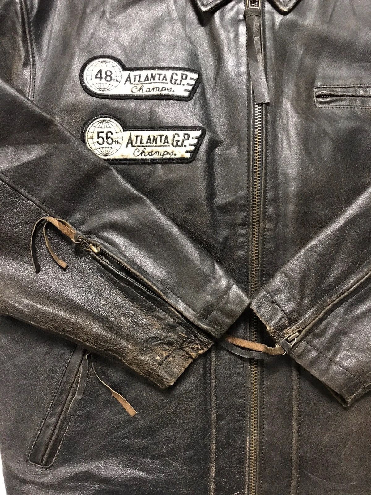 Japanese Brand Red Devil G.P Leather Jacket Size US L / EU 52-54 / 3 - 9 Thumbnail