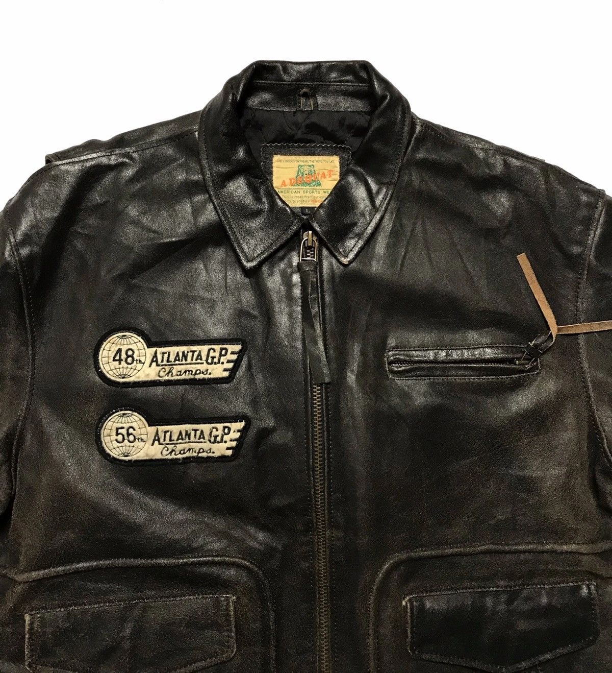 Japanese Brand Red Devil G.P Leather Jacket Size US L / EU 52-54 / 3 - 3 Thumbnail
