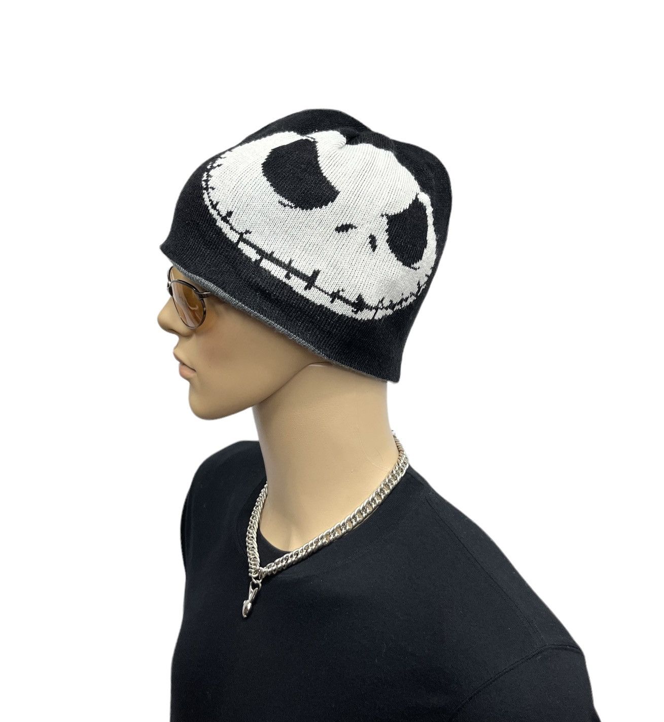 Expert Horror NIGHTMARE BEFORE CHRISTMAS Big Pumpkin King Reverse Beanie Size ONE SIZE - 2 Thumbnail