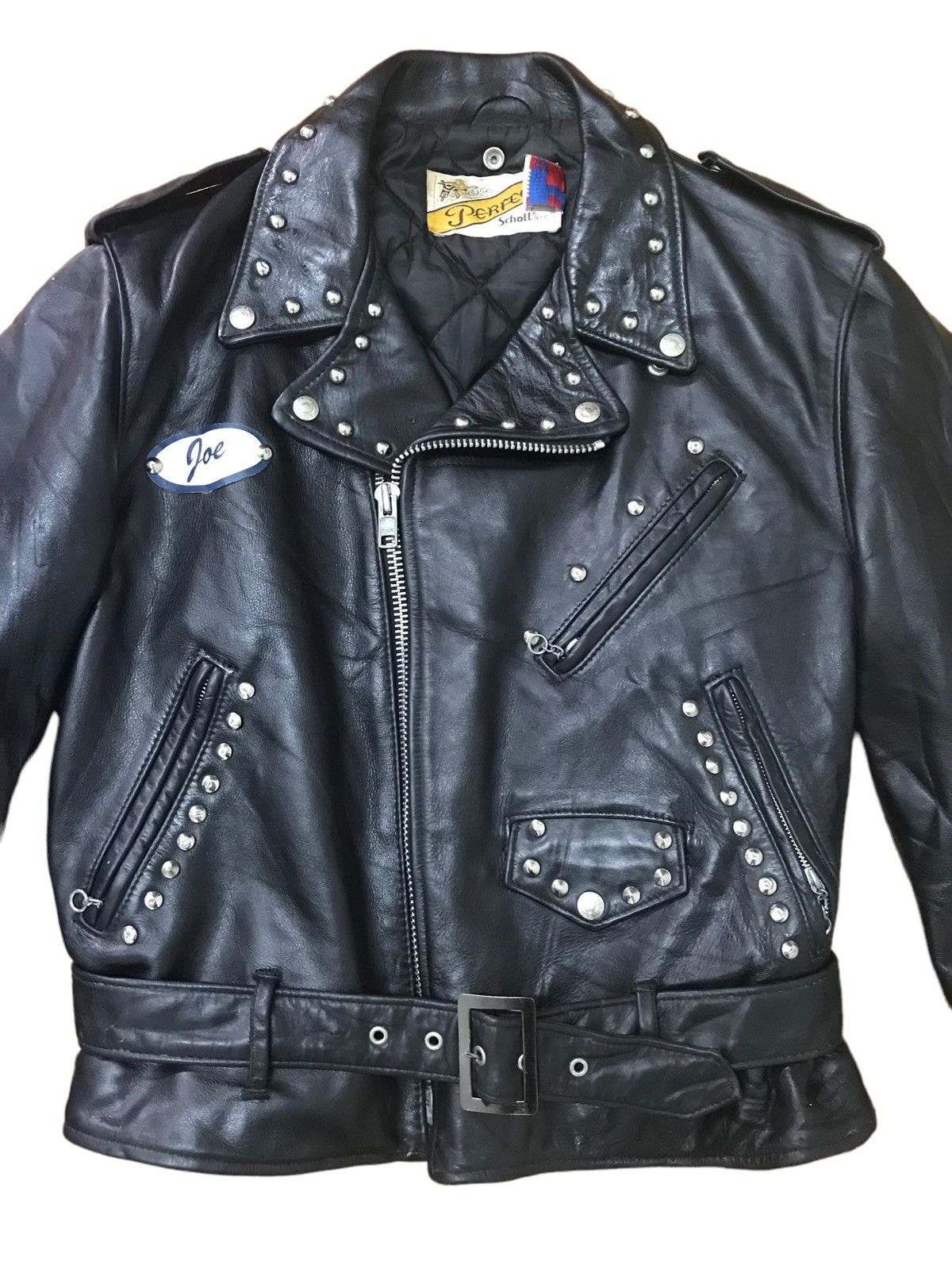 Schott × Seditionaries Rare🔥Vintage Schott Perfecto Black Leather Jacket Size US M / EU 48-50 / 2 - 5 Thumbnail