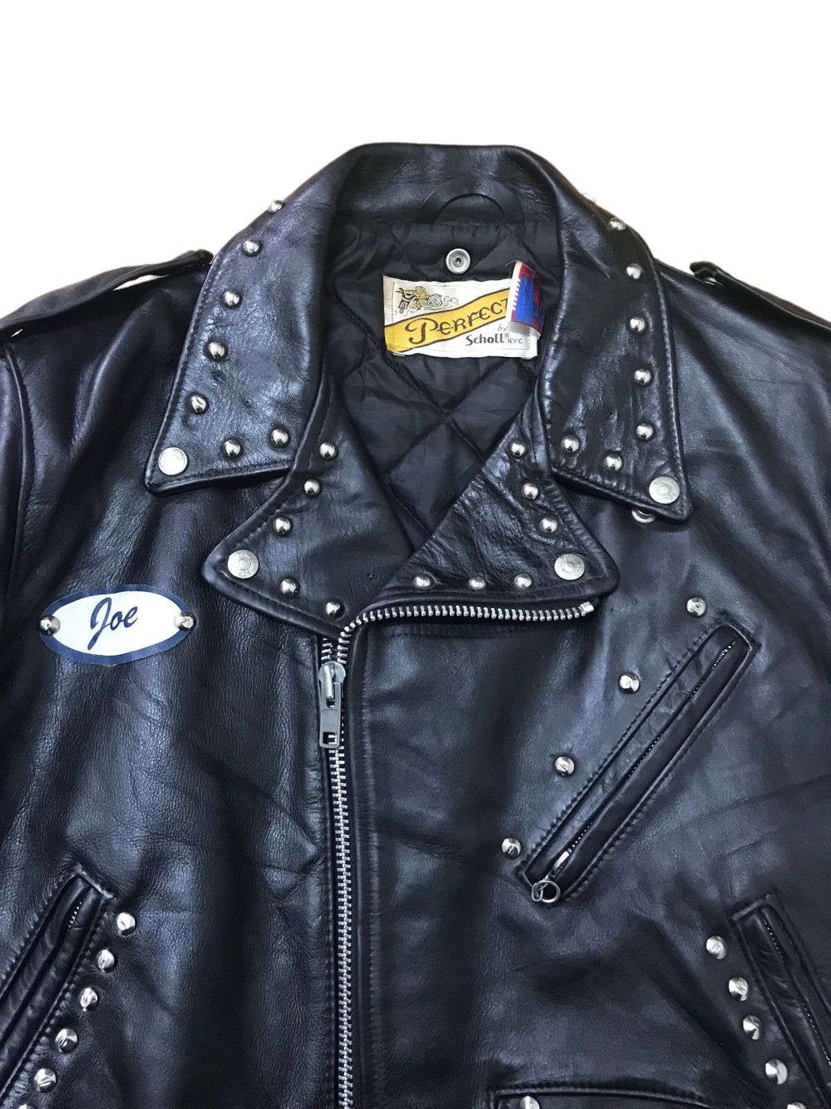 Schott × Seditionaries Rare🔥Vintage Schott Perfecto Black Leather Jacket Size US M / EU 48-50 / 2 - 7 Thumbnail