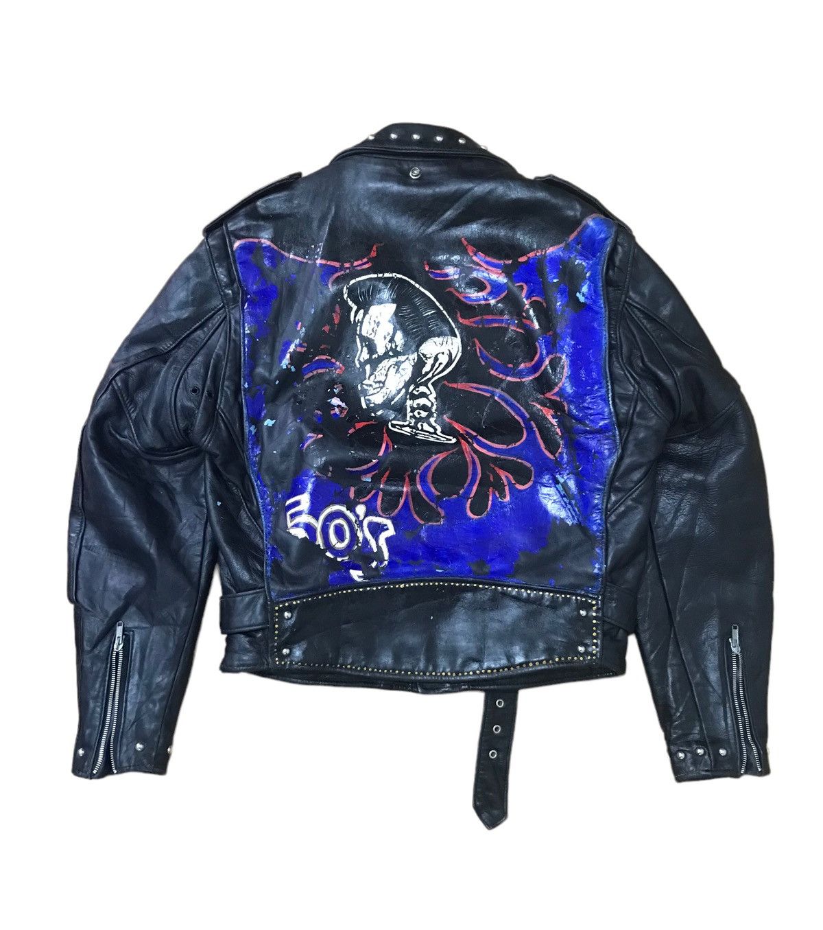 Schott × Seditionaries Rare🔥Vintage Schott Perfecto Black Leather Jacket Size US M / EU 48-50 / 2 - 10 Thumbnail