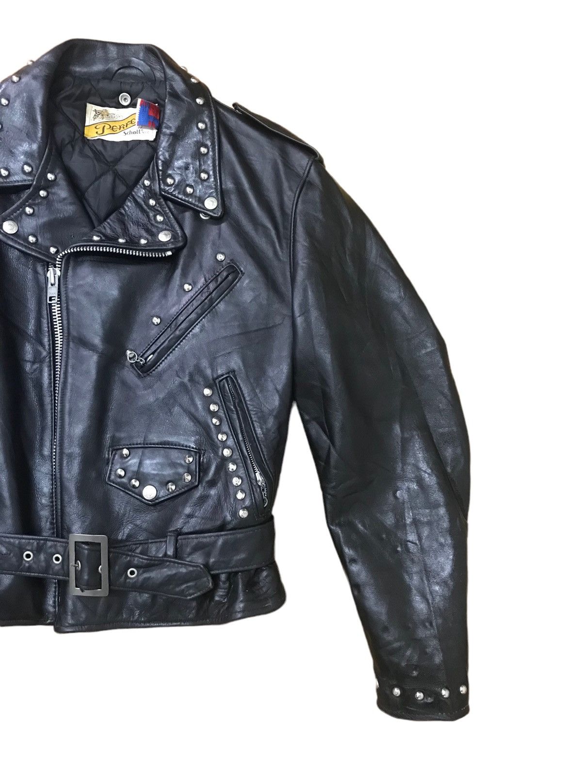 Schott × Seditionaries Rare🔥Vintage Schott Perfecto Black Leather Jacket Size US M / EU 48-50 / 2 - 3 Thumbnail