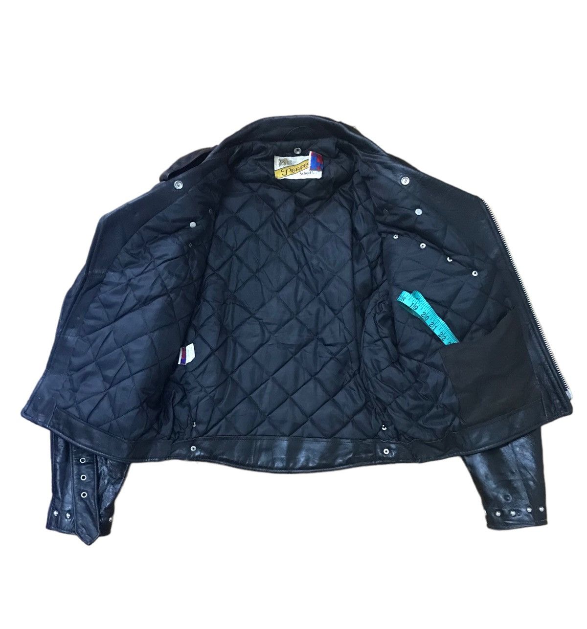 Schott × Seditionaries Rare🔥Vintage Schott Perfecto Black Leather Jacket Size US M / EU 48-50 / 2 - 6 Thumbnail