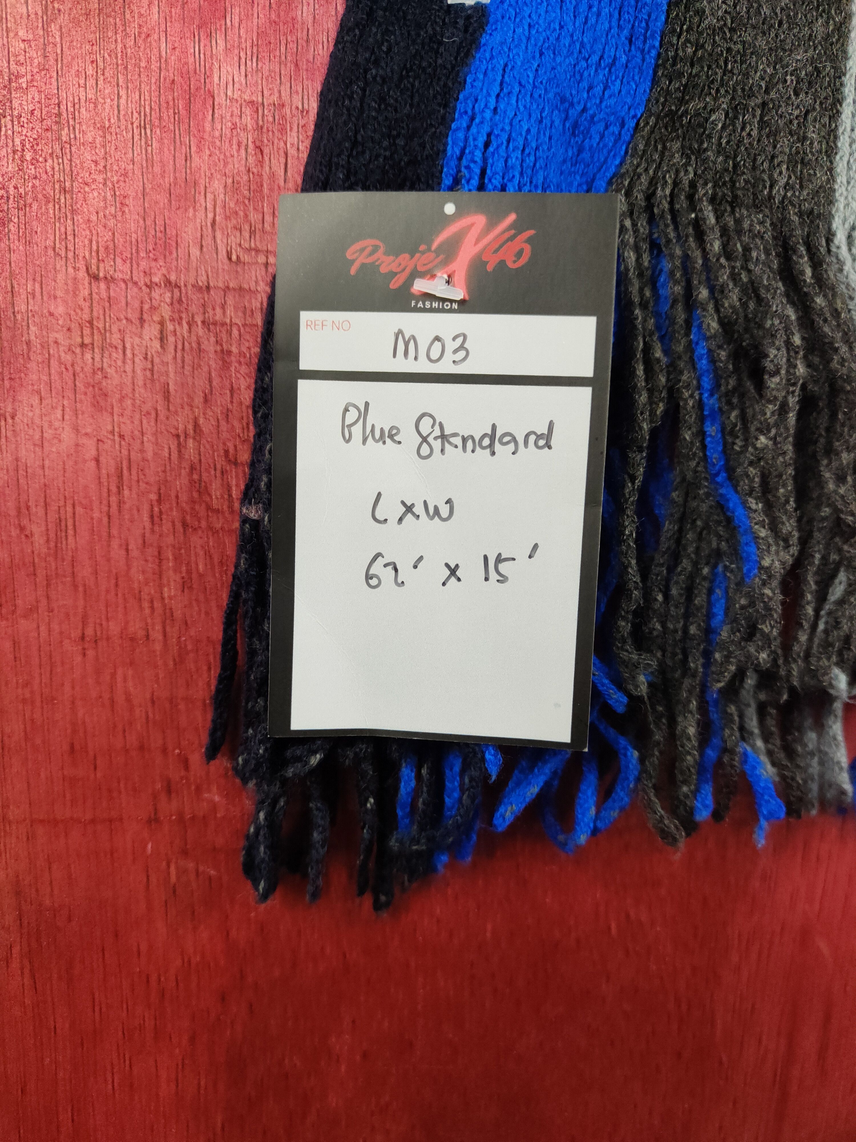 Japanese Brand Blue Standard Stripe Italian Designer Muffler Scarves #m03 Size ONE SIZE - 8 Thumbnail