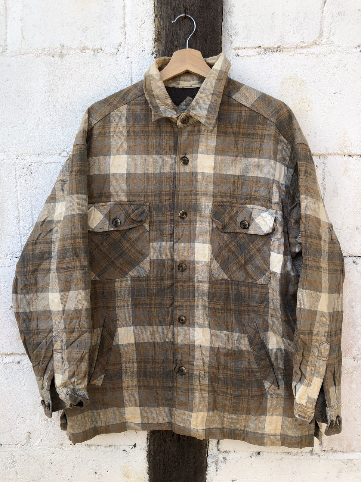 Flannel Flannel Sea Hop Hip Hop Checkered Design Size US L / EU 52-54 / 3 - 3 Thumbnail