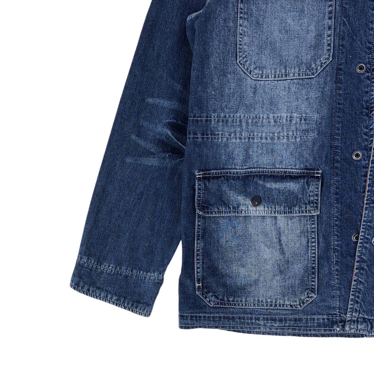 Obey Vintage Obey Denim Chore Safari Jacket Size US L / EU 52-54 / 3 - 5 Thumbnail