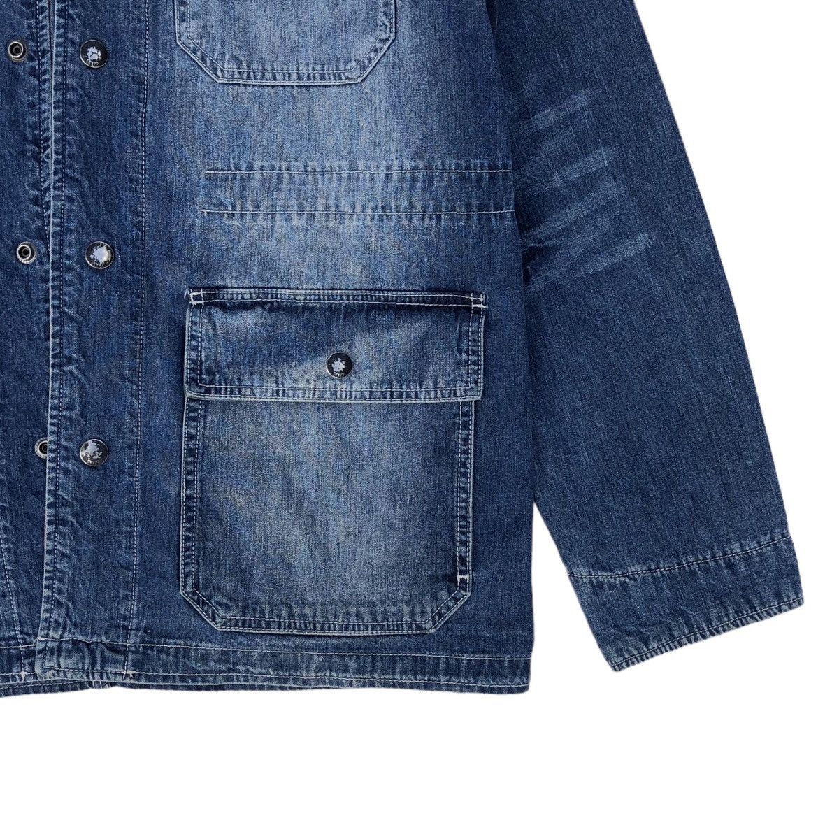 Obey Vintage Obey Denim Chore Safari Jacket Size US L / EU 52-54 / 3 - 6 Thumbnail