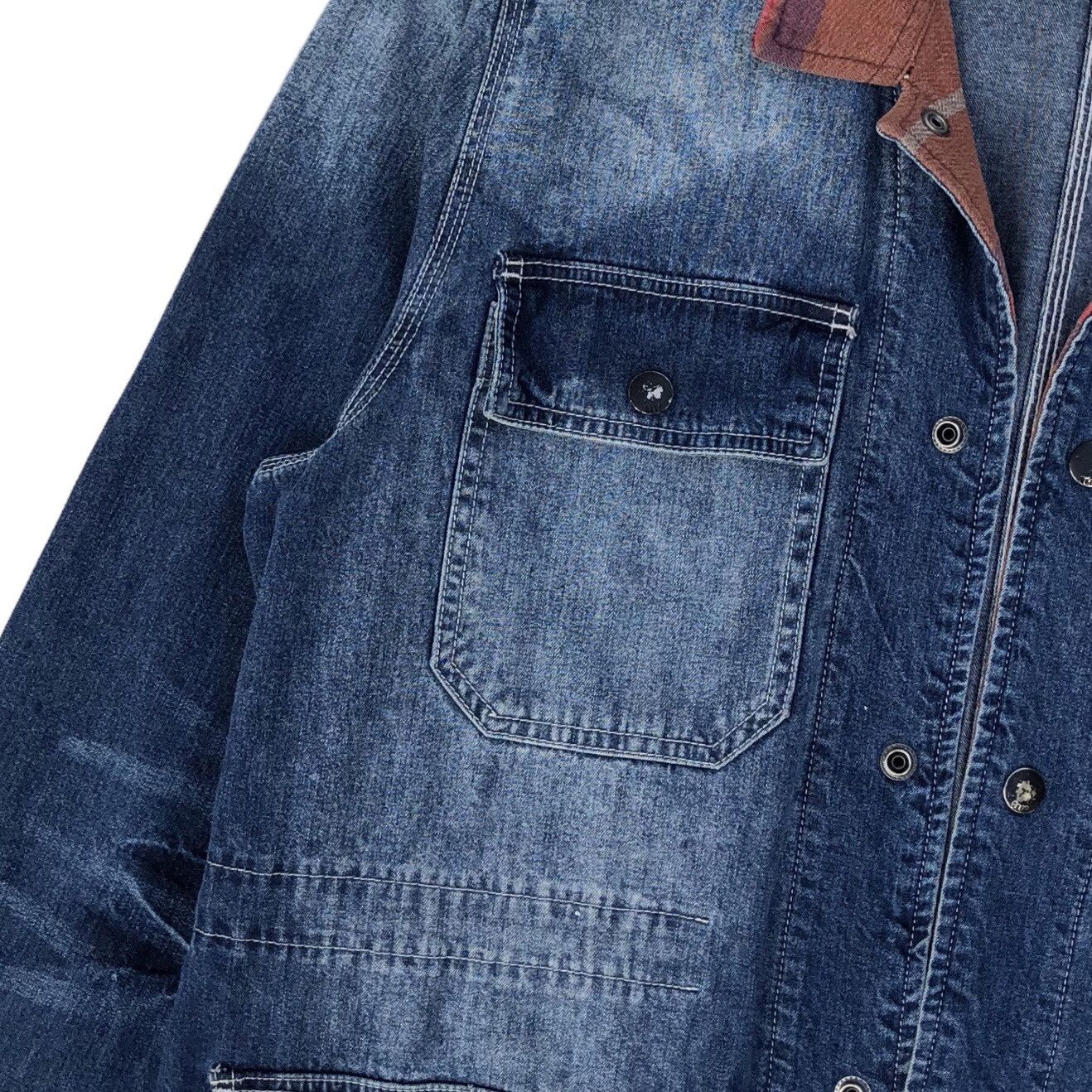 Obey Vintage Obey Denim Chore Safari Jacket Size US L / EU 52-54 / 3 - 4 Thumbnail