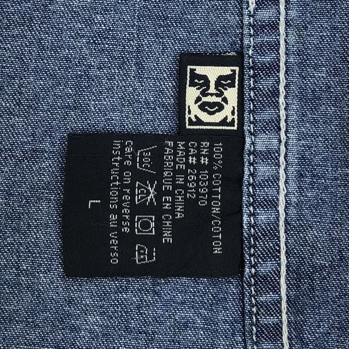 Obey Vintage Obey Denim Chore Safari Jacket Size US L / EU 52-54 / 3 - 16 Thumbnail