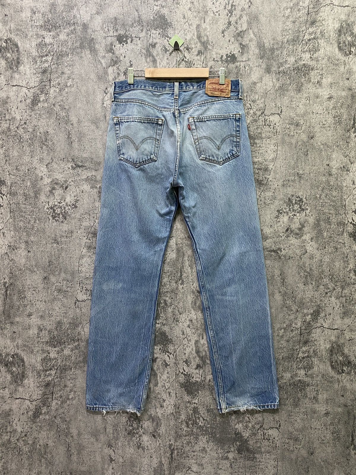 Disney × Levi's × Vintage Vintage LEVIS 501 Distressed Ripped Denim -L76 Size US 32 / EU 48 - 2 Thumbnail