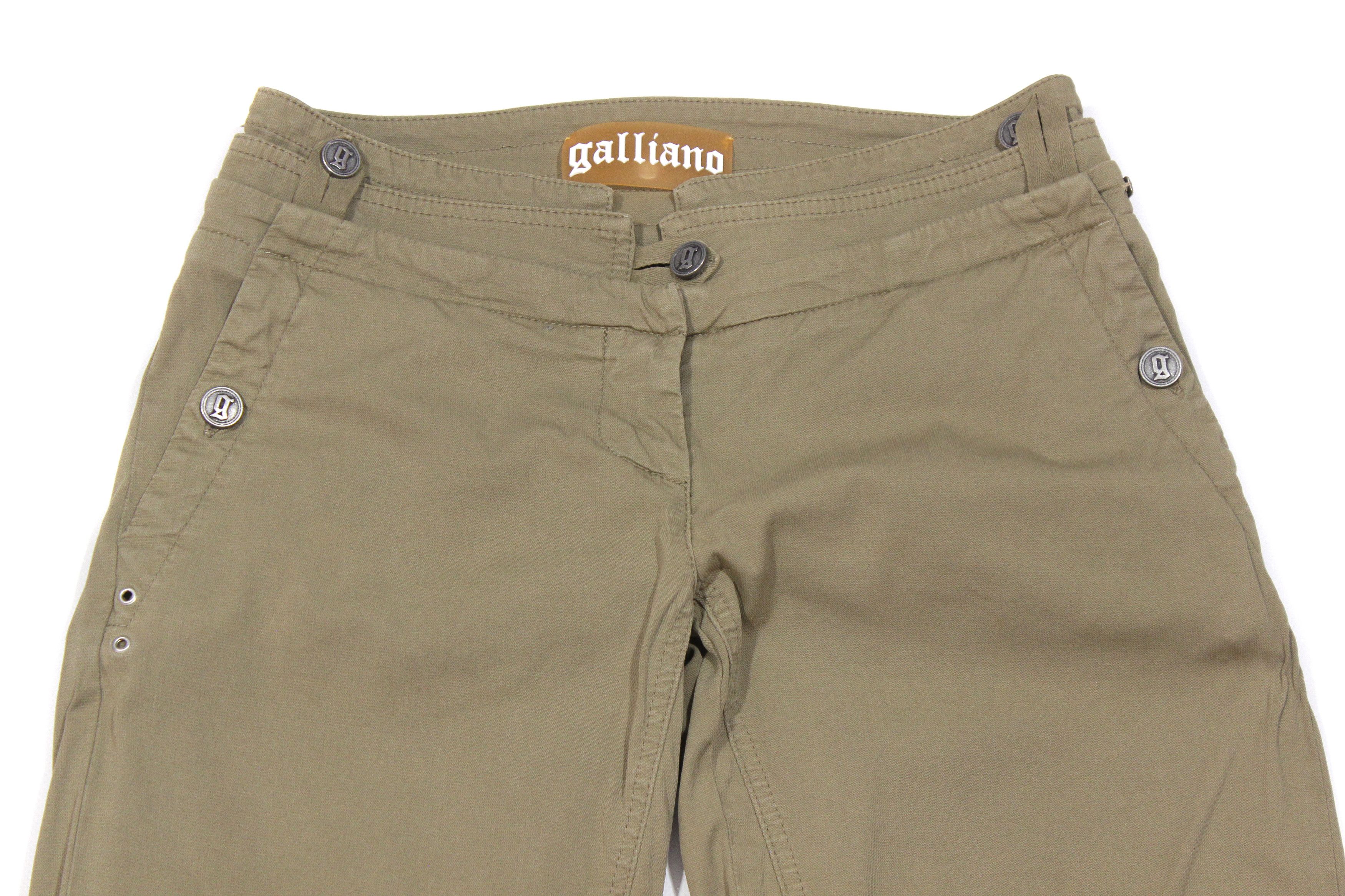 John Galliano Military Biker Pants Size 26" / US 2 / IT 38 - 4 Thumbnail