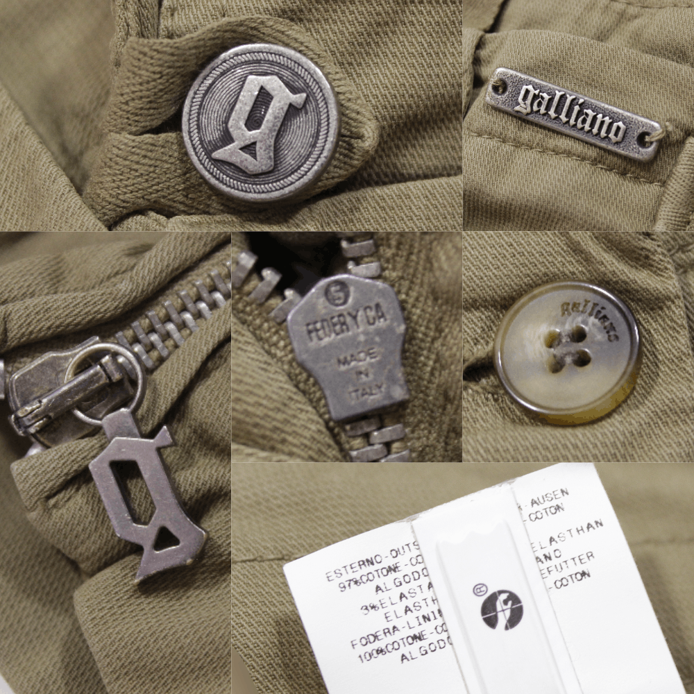 John Galliano Military Biker Pants Size 26" / US 2 / IT 38 - 11 Thumbnail