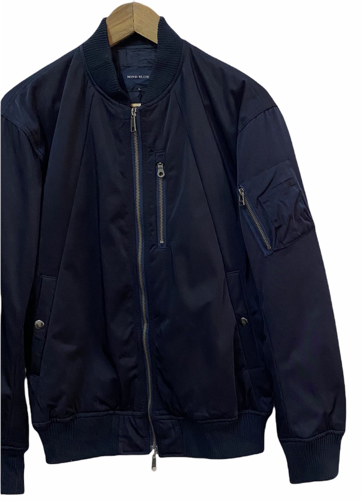 Issey Miyake × Japanese Brand ISSEY MIYAKE 🇯🇵 DESIGN BOMBER JACKET BY MIND BLOW JAPANESE Size US M / EU 48-50 / 2 - 4 Thumbnail