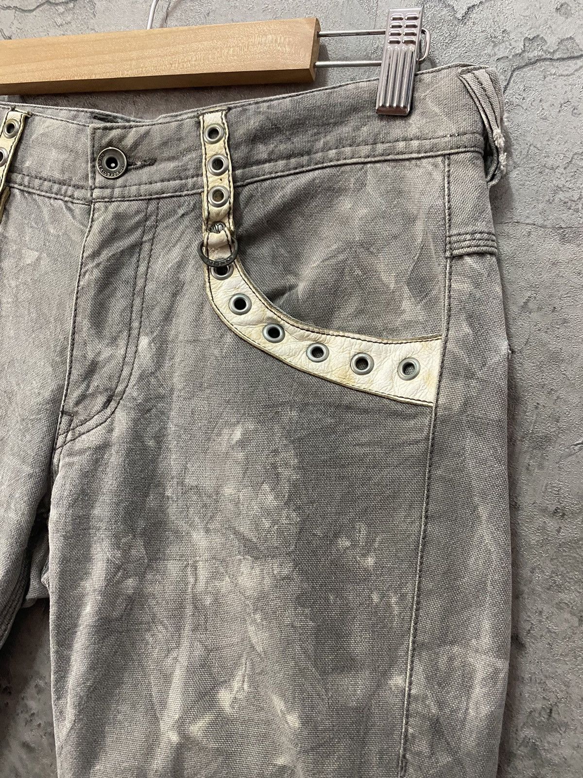 Japanese Brand Nicole Club Japan Twisted Seam Leather Trim Mini Flared Size US 30 / EU 46 - 6 Thumbnail