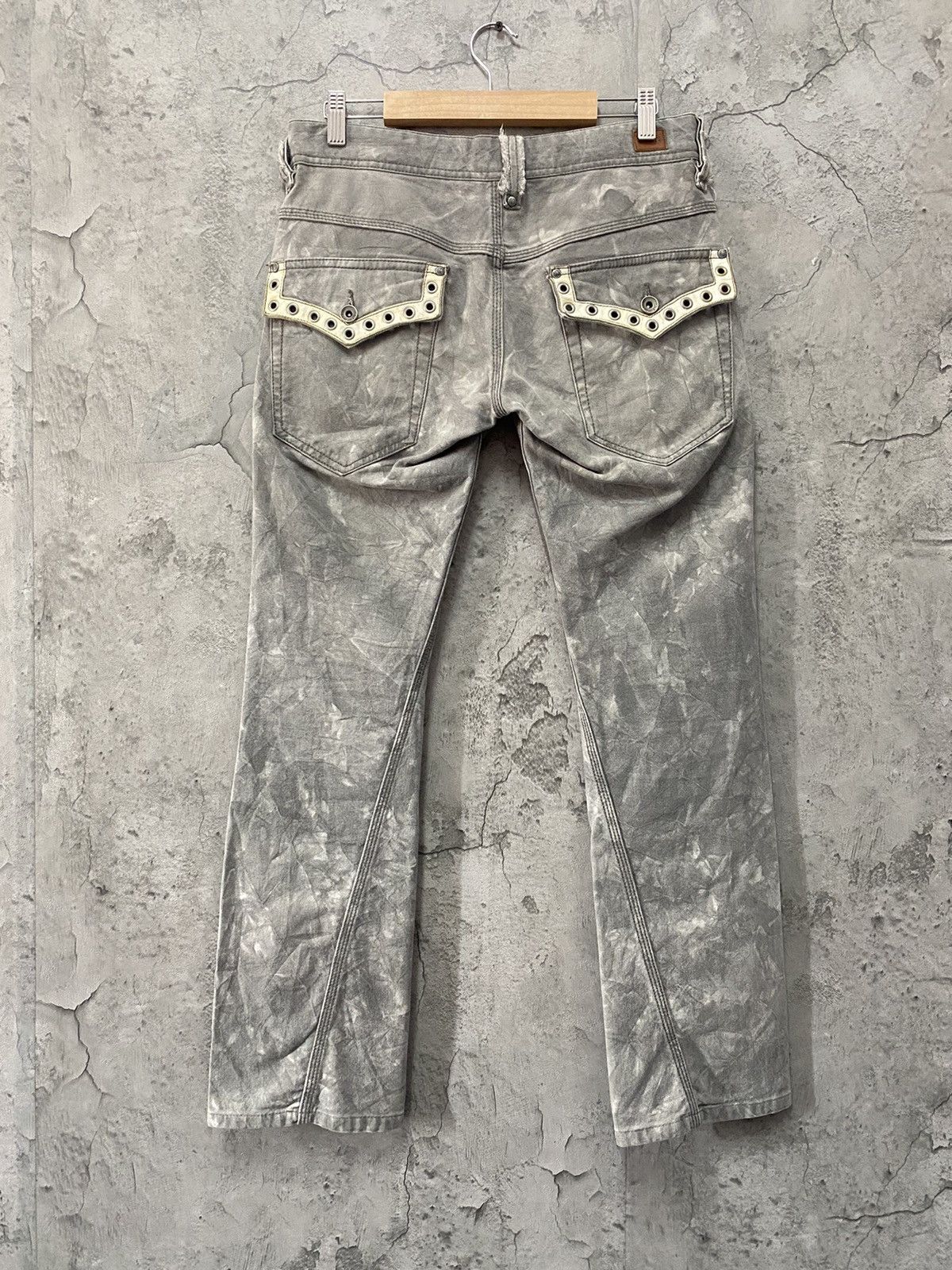Japanese Brand Nicole Club Japan Twisted Seam Leather Trim Mini Flared Size US 30 / EU 46 - 2 Thumbnail