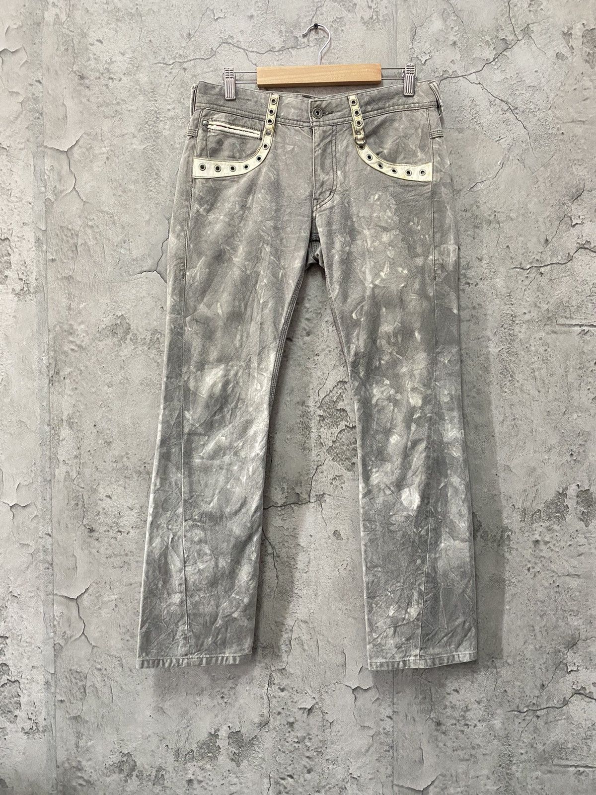 Japanese Brand Nicole Club Japan Twisted Seam Leather Trim Mini Flared Size US 30 / EU 46 - 1 Thumbnail