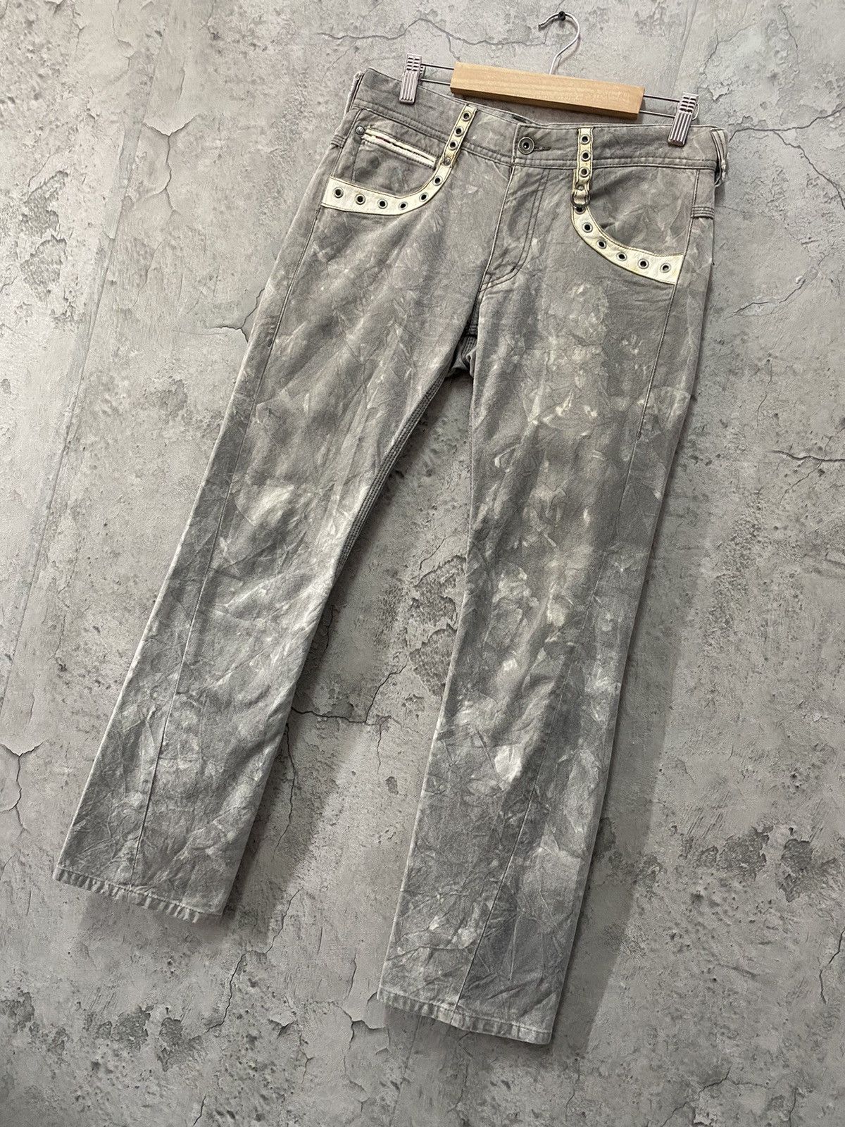 Japanese Brand Nicole Club Japan Twisted Seam Leather Trim Mini Flared Size US 30 / EU 46 - 3 Thumbnail