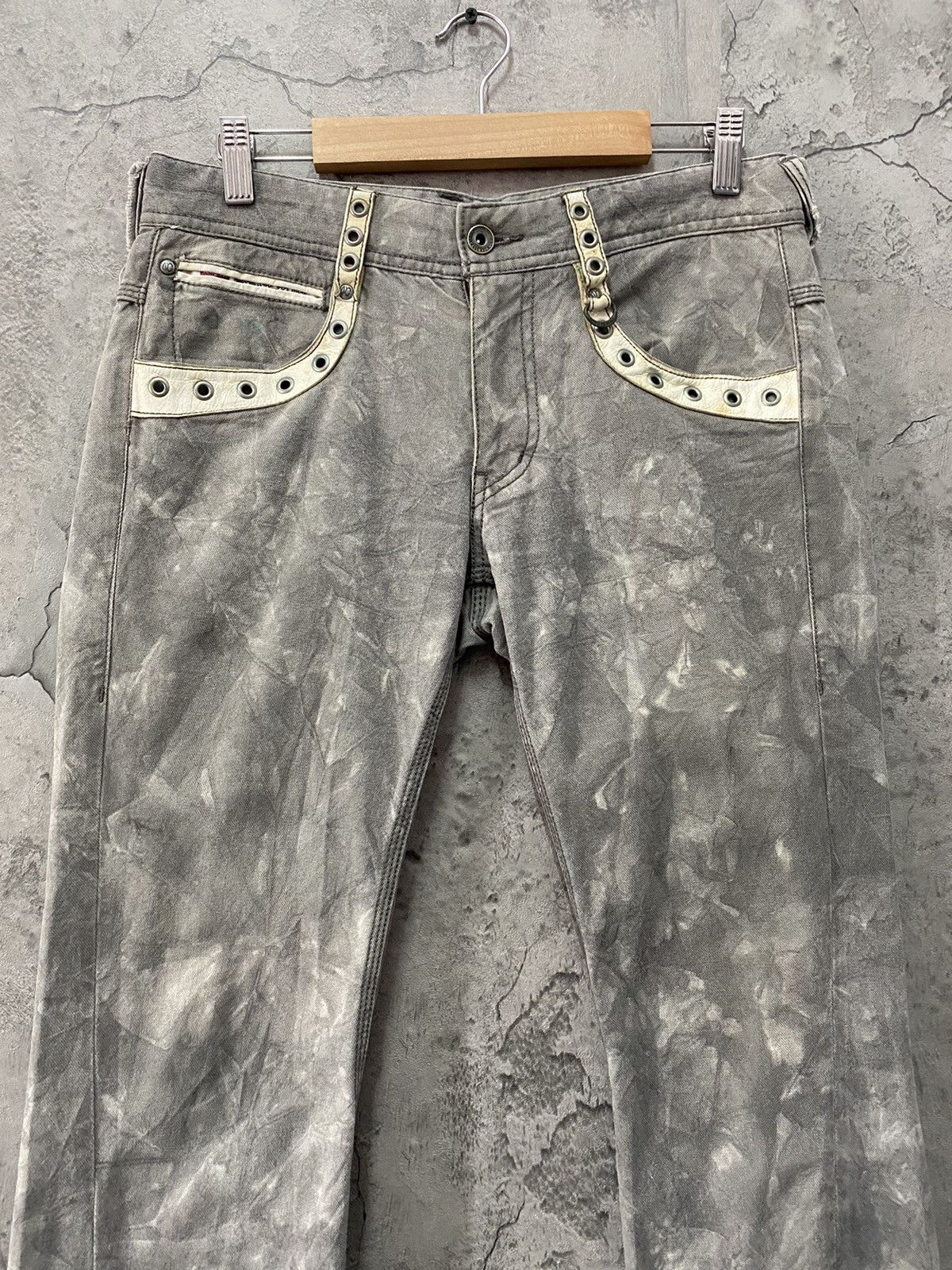 Japanese Brand Nicole Club Japan Twisted Seam Leather Trim Mini Flared Size US 30 / EU 46 - 4 Thumbnail