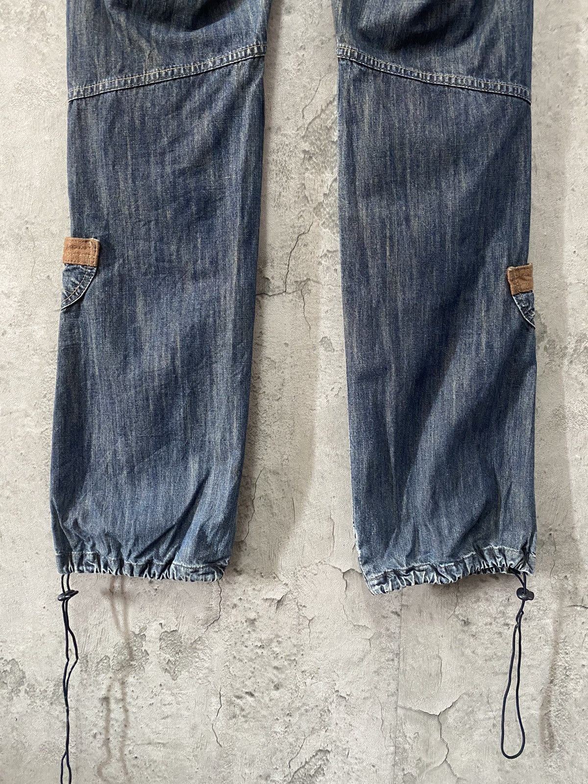 Japanese Brand i2n Japan Cargo Parachute Bondage Denim Pants Size US 30 / EU 46 - 10 Thumbnail