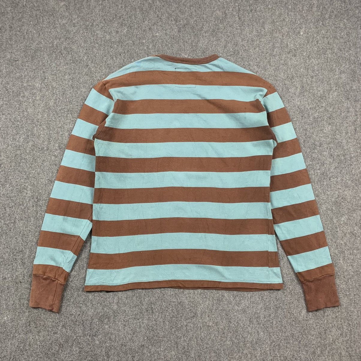 Jun Takahashi × Undercover × Vintage Vintage RARE 90s Undercover Jun Takahashi Stripe L/S Tee Size US M / EU 48-50 / 2 - 2 Thumbnail