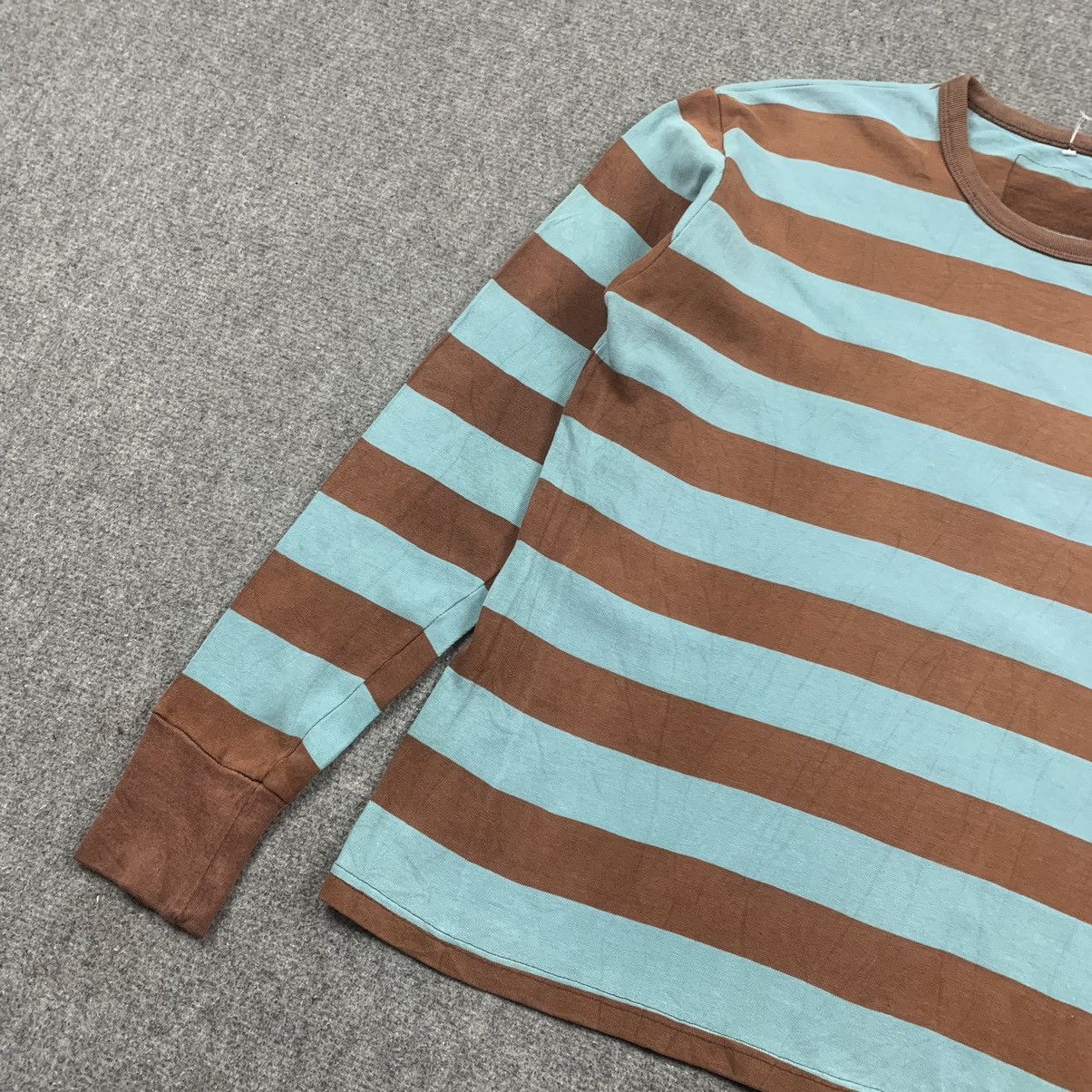 Jun Takahashi × Undercover × Vintage Vintage RARE 90s Undercover Jun Takahashi Stripe L/S Tee Size US M / EU 48-50 / 2 - 4 Thumbnail