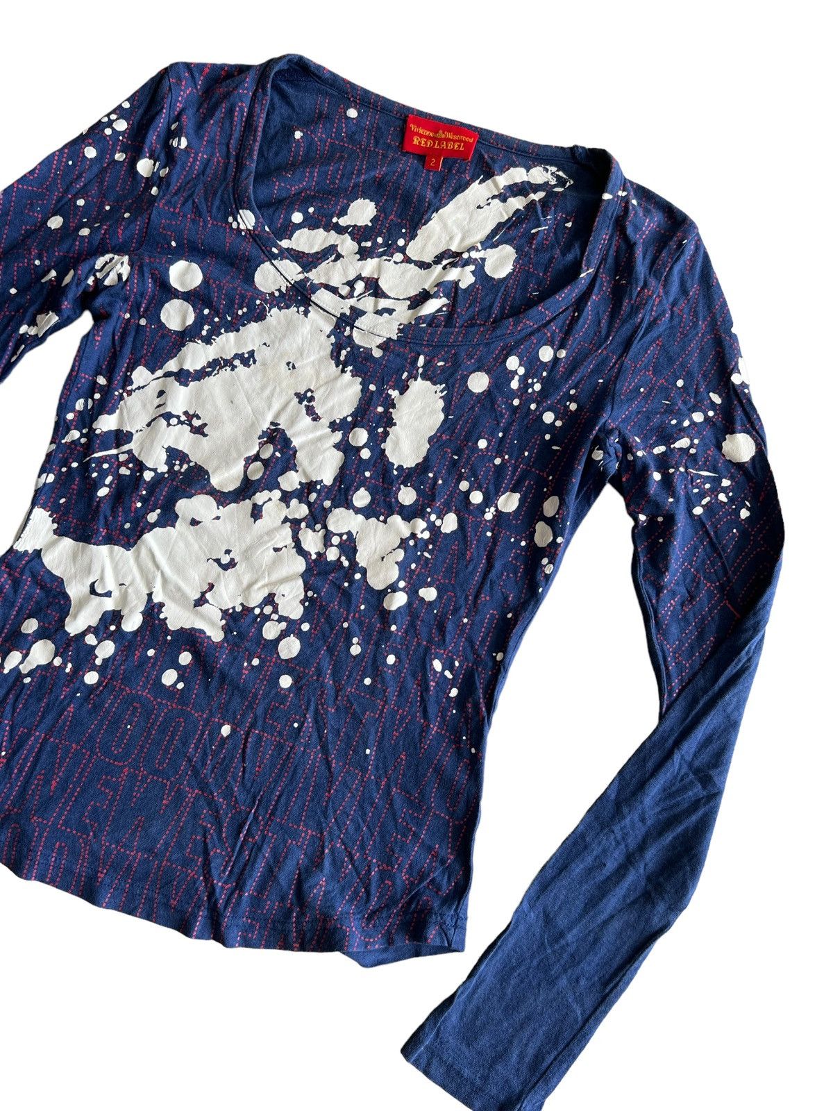 Vivienne Westwood OG Vivienne Westwood Painter SpellOut Embroidery LS Shirt Size M / US 6-8 / IT 42-44 - 1 Thumbnail
