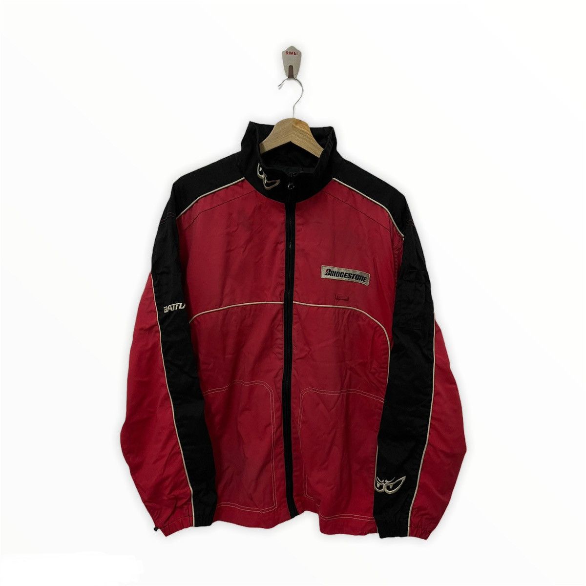 Japanese Brand × Vintage Vintage Bridgestone Motorsport Zip Up Jacket Size US L / EU 52-54 / 3 - 1 Thumbnail