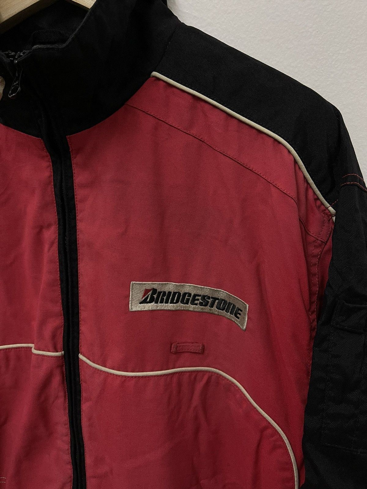 Japanese Brand × Vintage Vintage Bridgestone Motorsport Zip Up Jacket Size US L / EU 52-54 / 3 - 2 Thumbnail