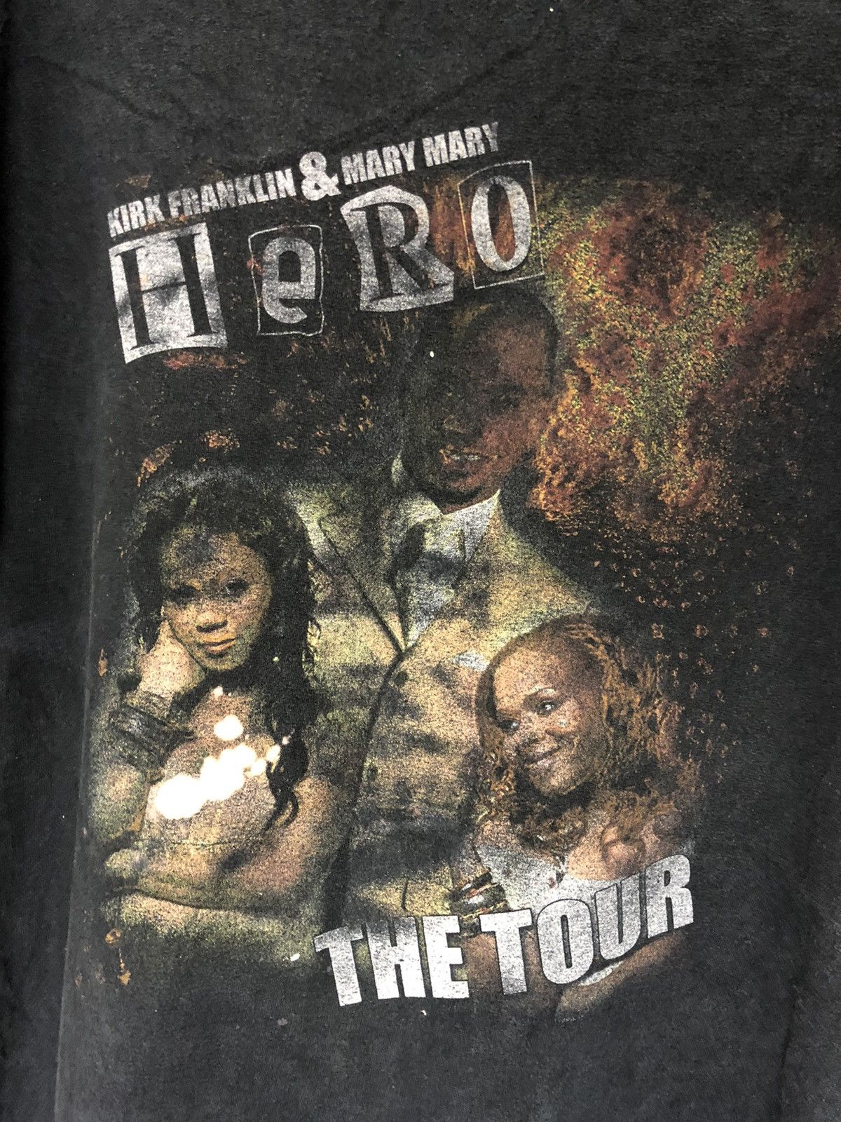 Band Tees × Vintage VINTAGE Y2K KIRK FRANKLIN & MARY MARY HERO TOUR TEES Size US XL / EU 56 / 4 - 3 Thumbnail