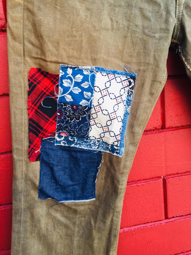 Japanese Brand × Vintage Vintage Edwin Distressed Denim Travis Scott Fashion Style Size US 33 - 4 Thumbnail