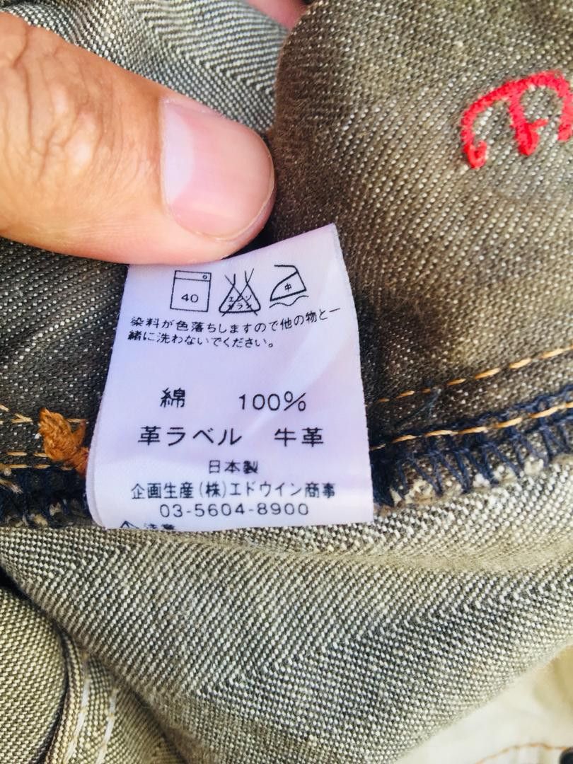 Japanese Brand × Vintage Vintage Edwin Distressed Denim Travis Scott Fashion Style Size US 33 - 13 Thumbnail