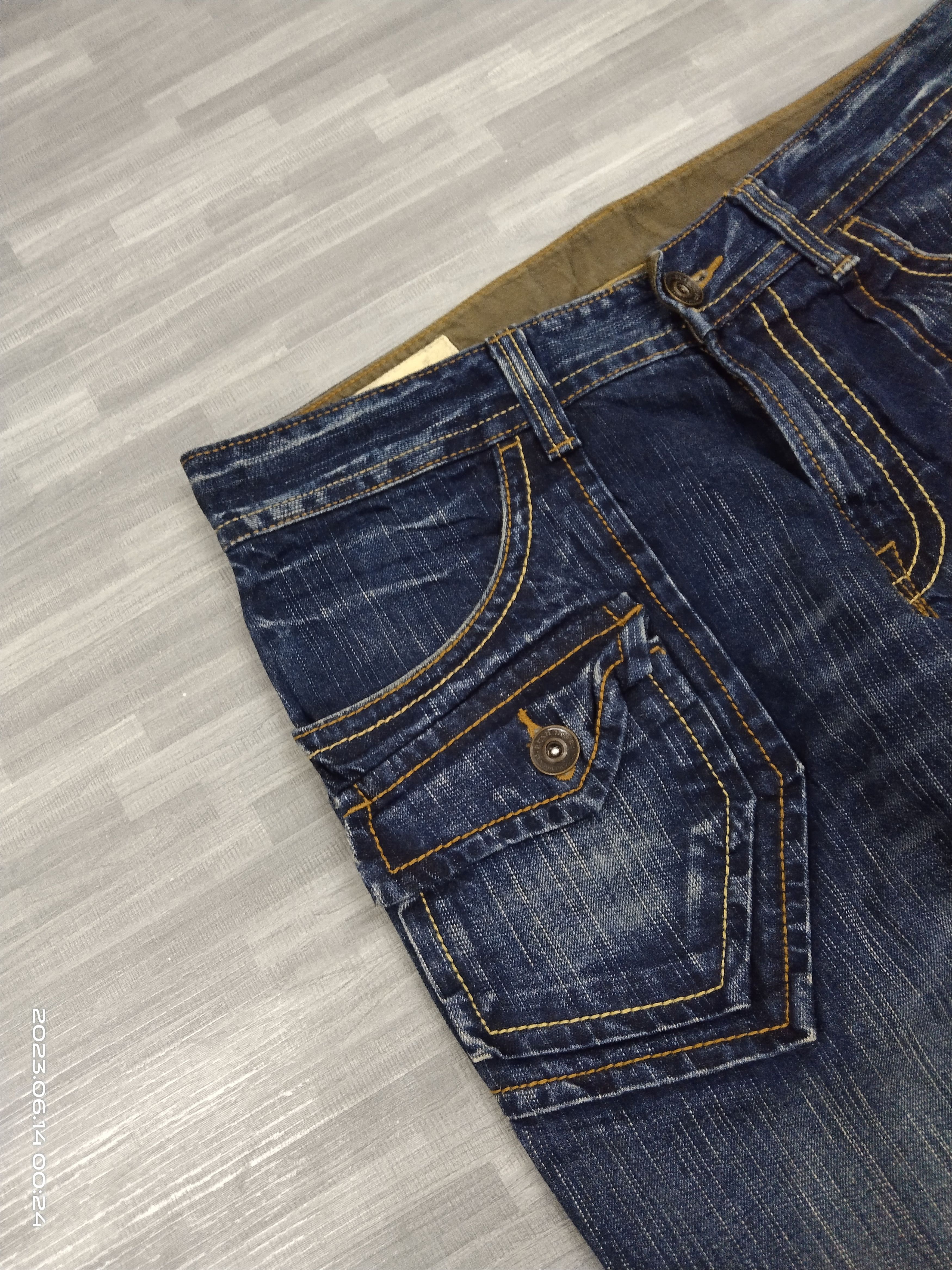 Japanese Brand FLARE BUSHPANTS RUSH HOUR DENIM PANTS Size US 34 / EU 50 - 6 Thumbnail