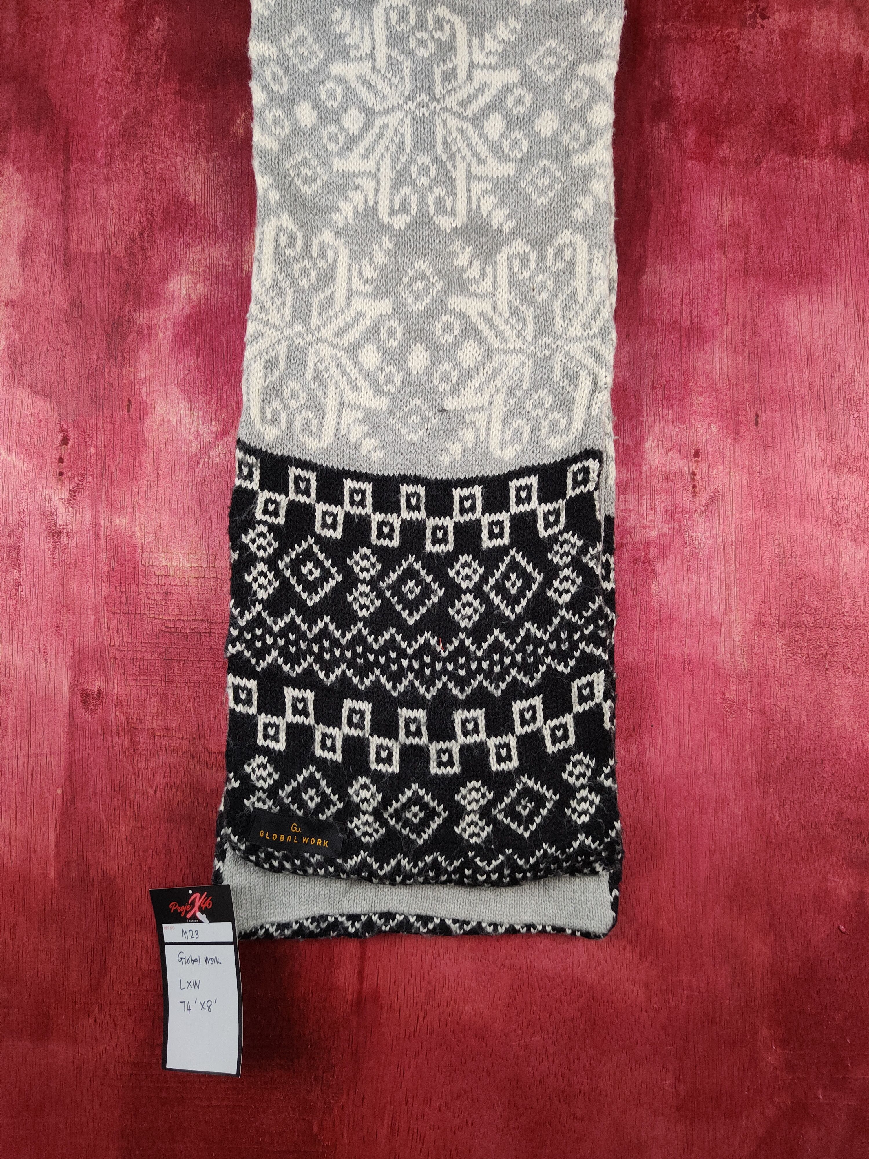 Global Work × Japanese Brand Global Work Art Muffler Scarves #m23 Size ONE SIZE - 3 Thumbnail