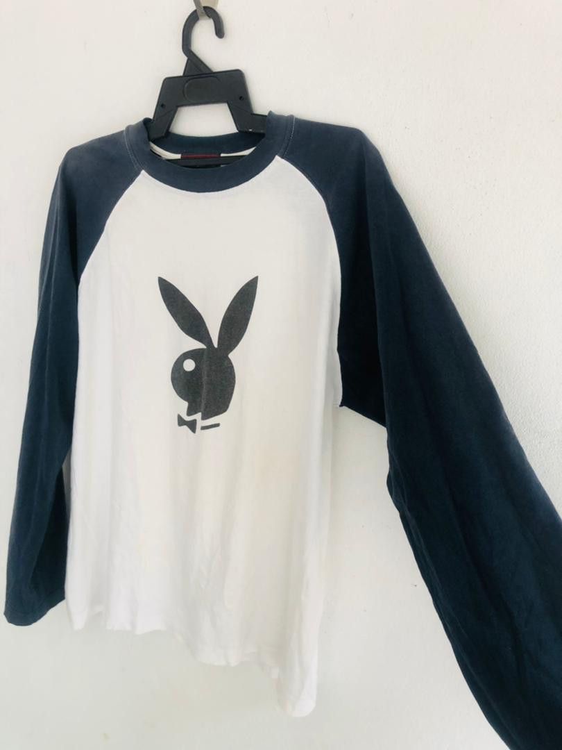 Japanese Brand × Vintage Vintage Playboy Logo Long Sleeve Travis Scott Style Size US L / EU 52-54 / 3 - 4 Thumbnail