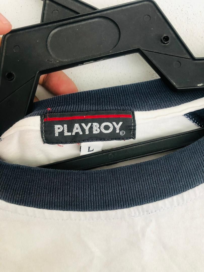 Japanese Brand × Vintage Vintage Playboy Logo Long Sleeve Travis Scott Style Size US L / EU 52-54 / 3 - 6 Thumbnail