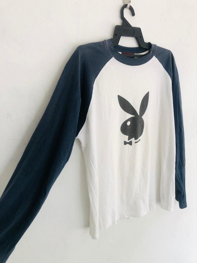 Japanese Brand × Vintage Vintage Playboy Logo Long Sleeve Travis Scott Style Size US L / EU 52-54 / 3 - 5 Thumbnail