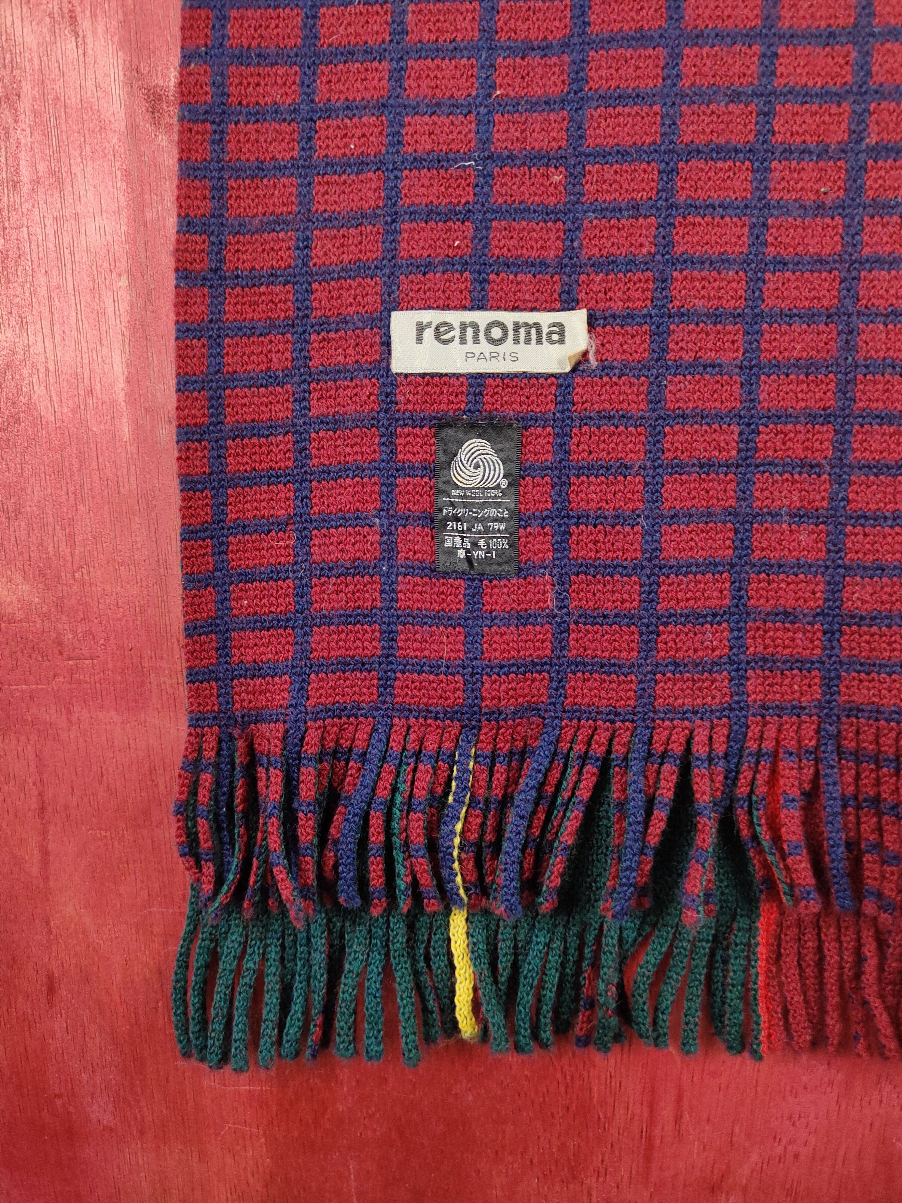 Japanese Brand Renoma Paris Muffler Scarves #m11 Size ONE SIZE - 6 Thumbnail