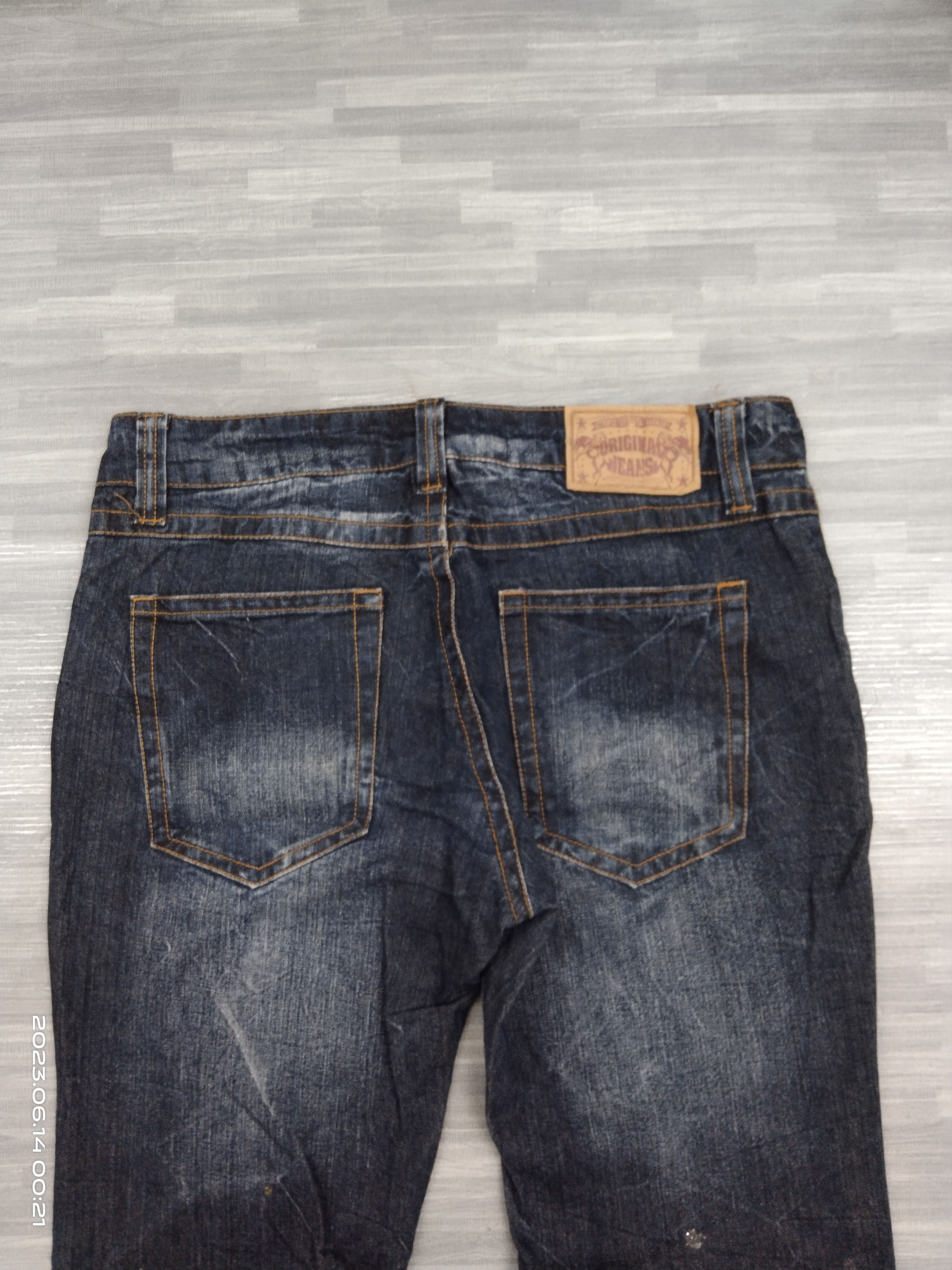Japanese Brand FLARE SPLATTER SICK RIPED ORIGINAL JEANS Size US 33 - 5 Thumbnail